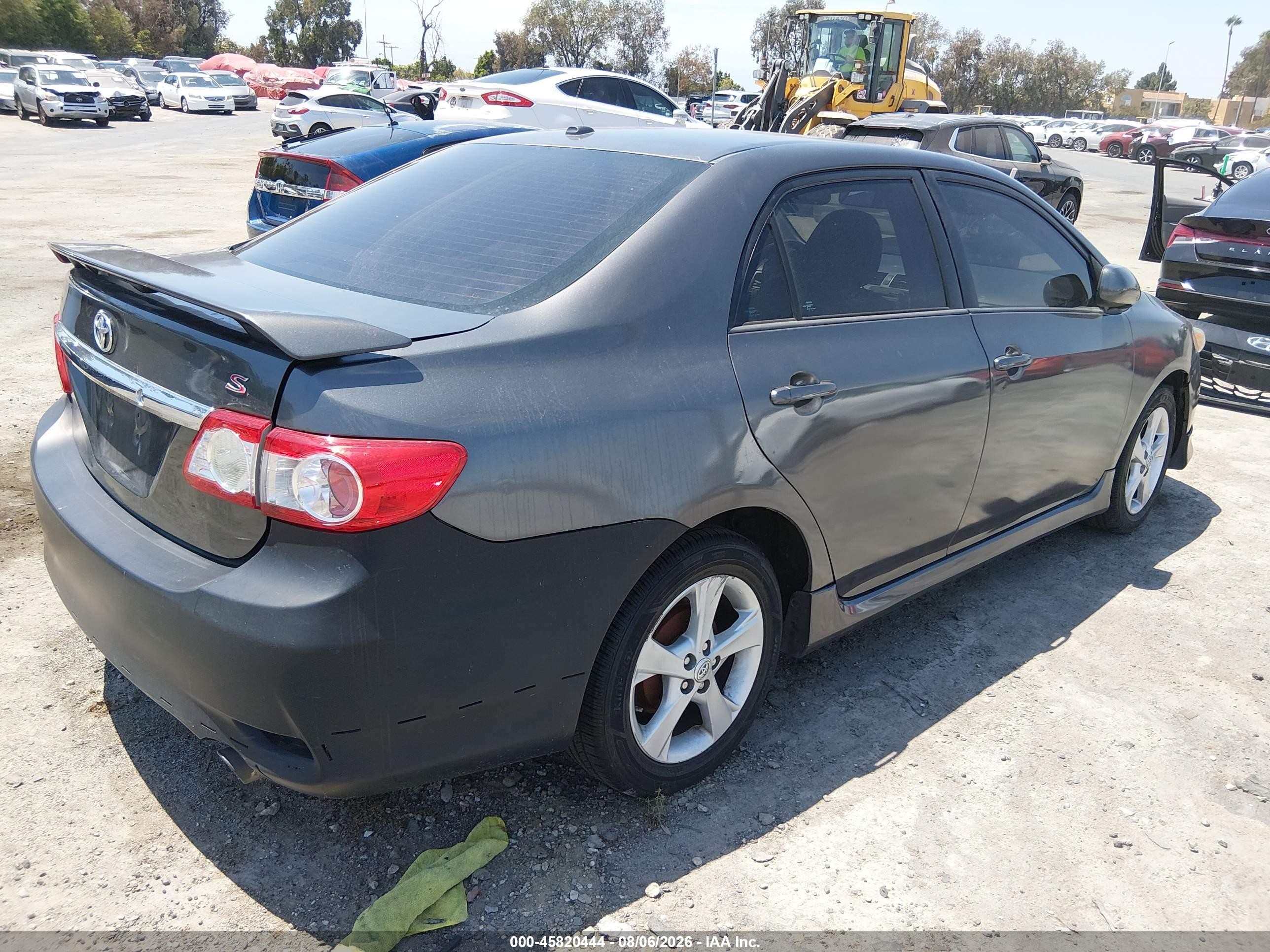 2011 Toyota Corolla S Gray vin: 2T1BU4EE3BC718806