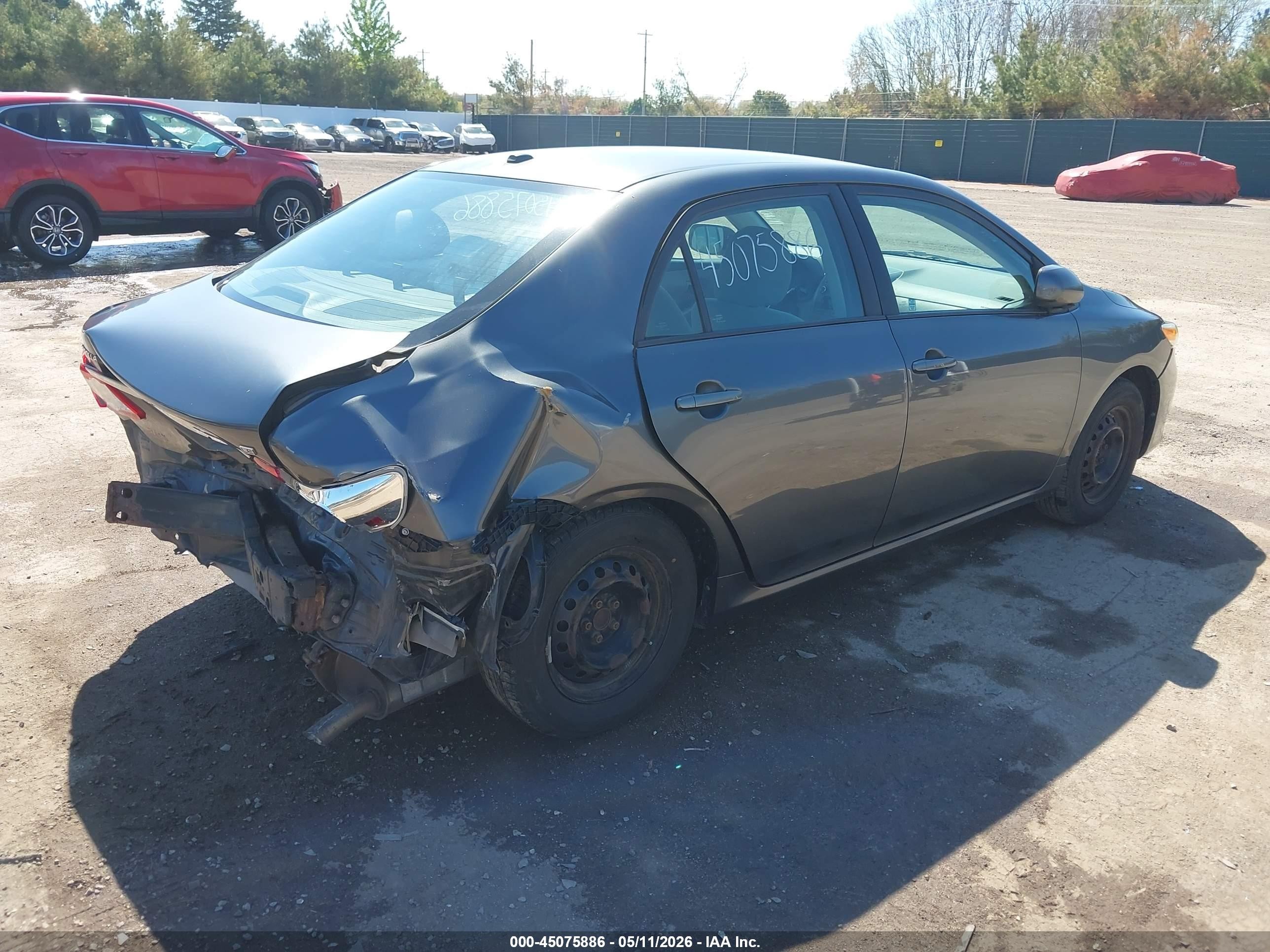 2011 Toyota Corolla Le Gray vin: 2T1BU4EE3BC723990