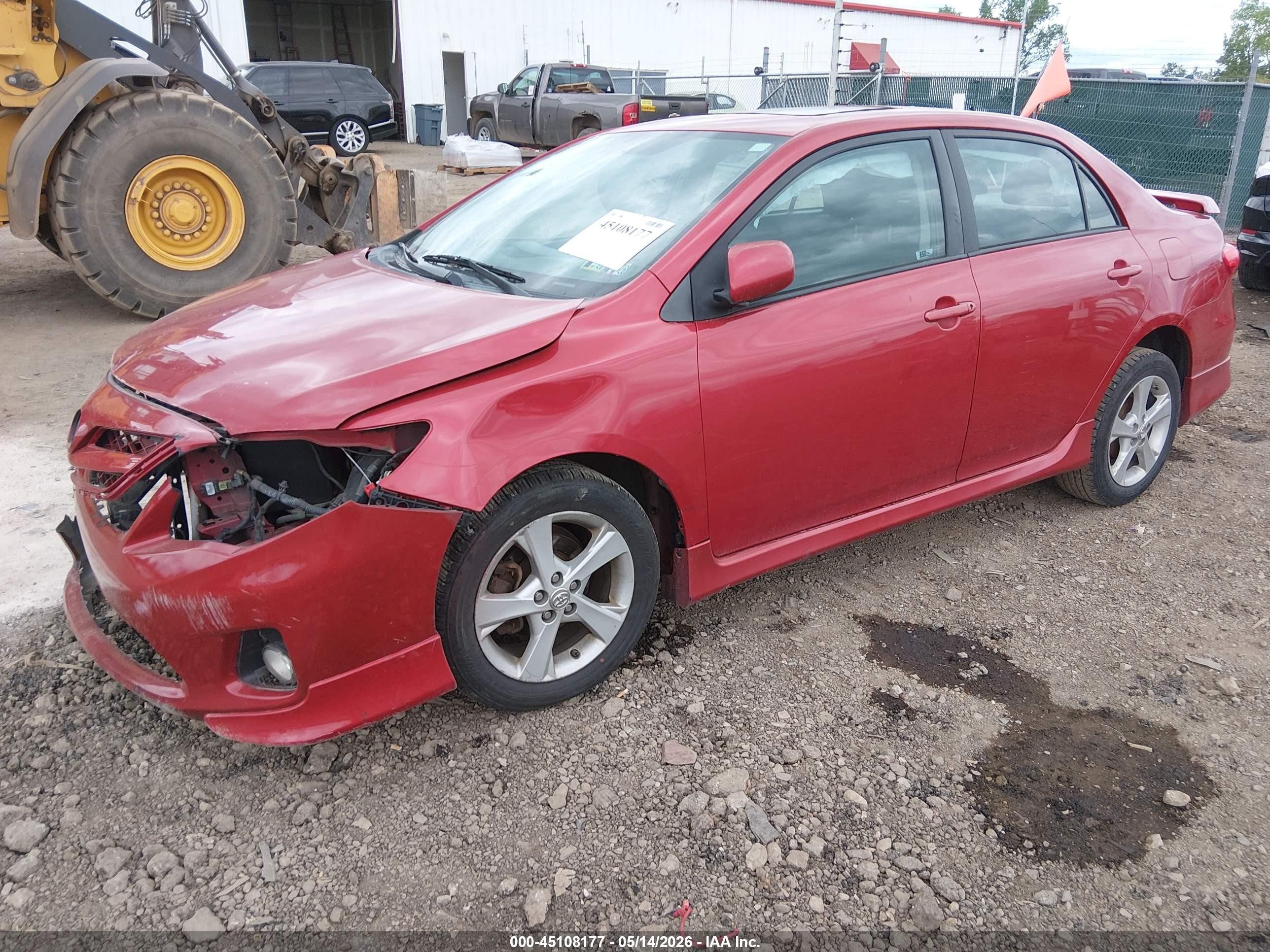 2011 Toyota Corolla S Red vin: 2T1BU4EE3BC730812
