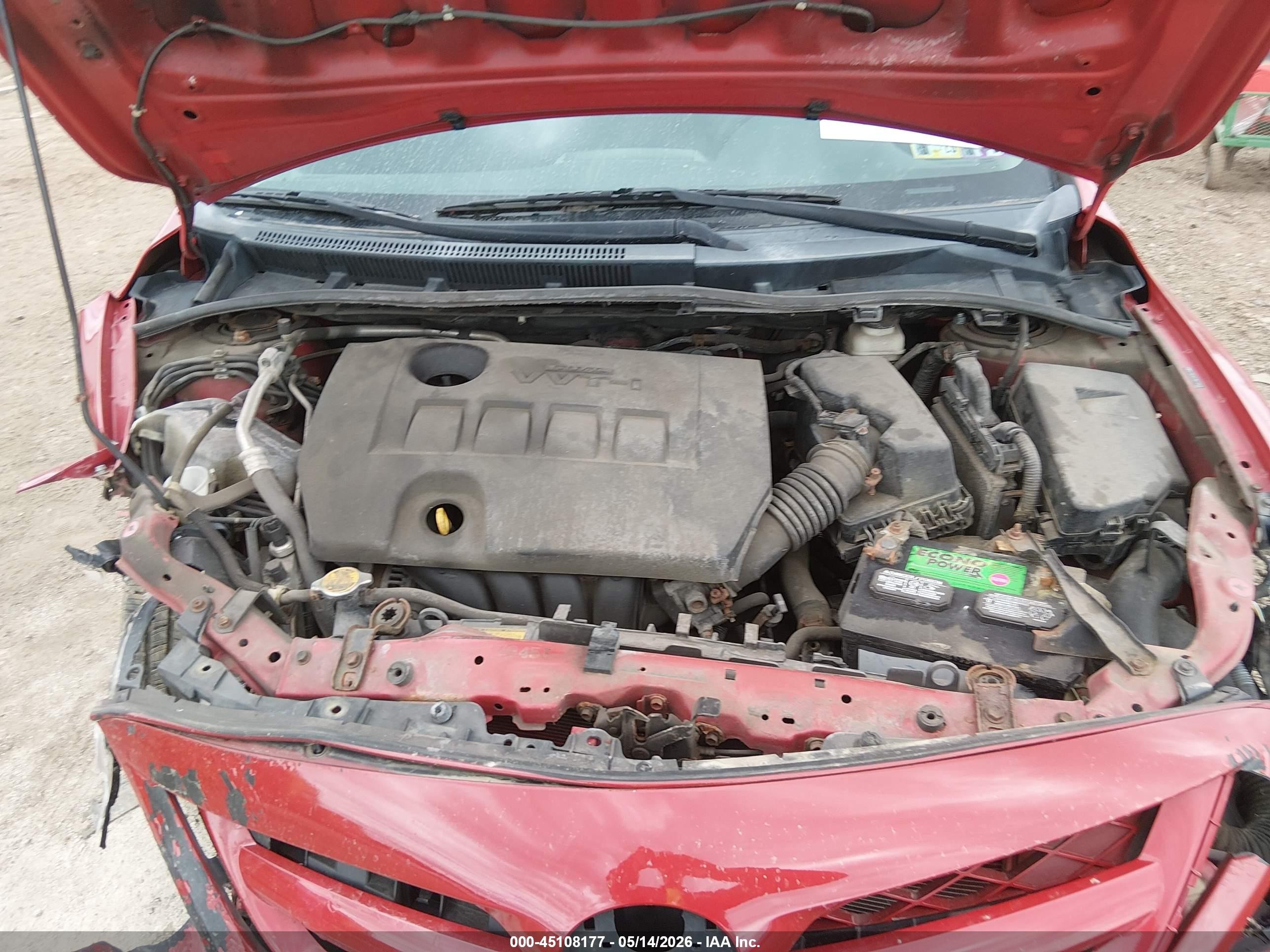 2011 Toyota Corolla S Red vin: 2T1BU4EE3BC730812