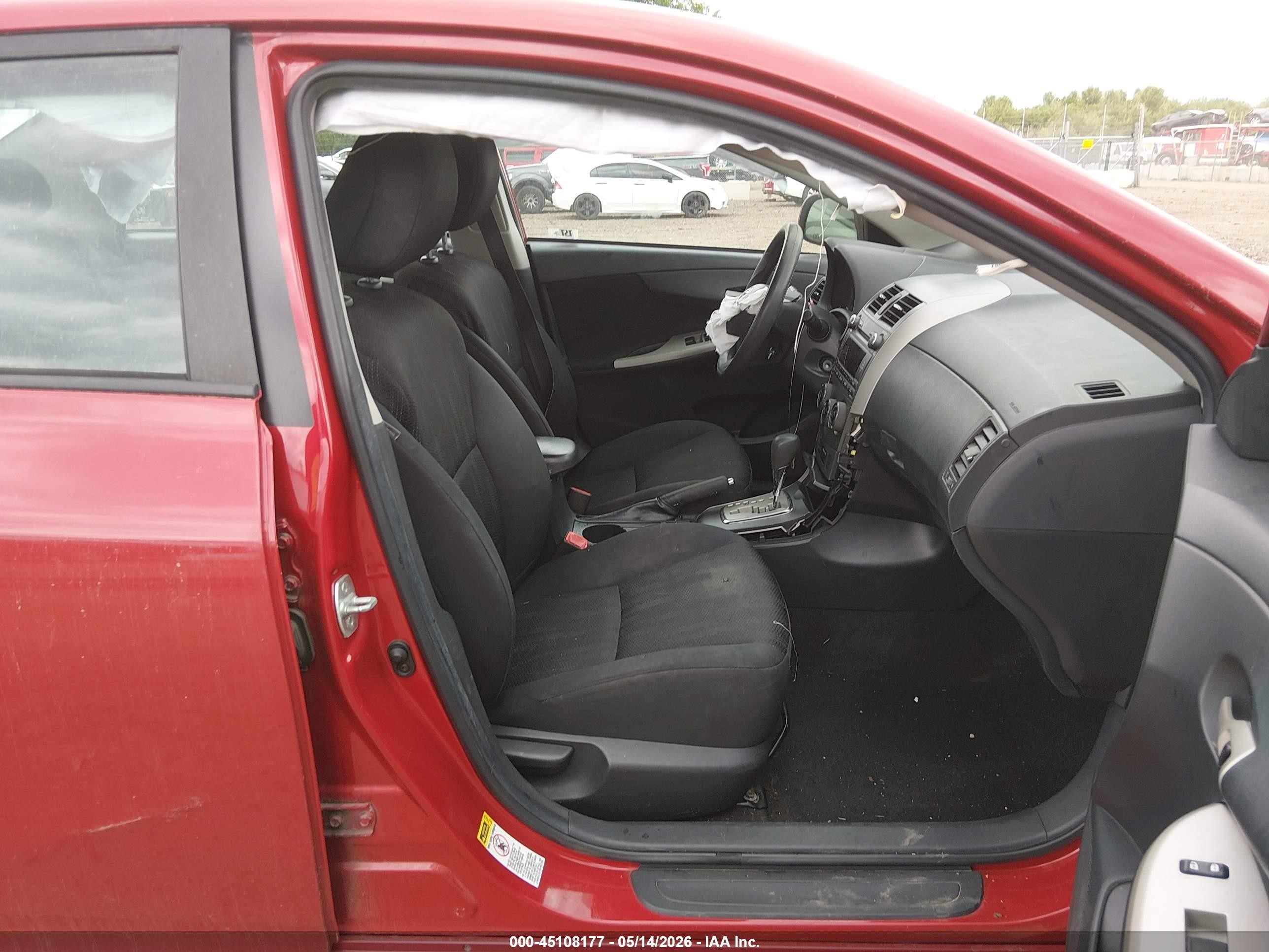 2011 Toyota Corolla S Red vin: 2T1BU4EE3BC730812