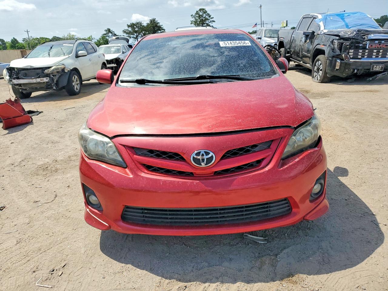 2011 Toyota Corolla S Red vin: 2T1BU4EE3BC735198