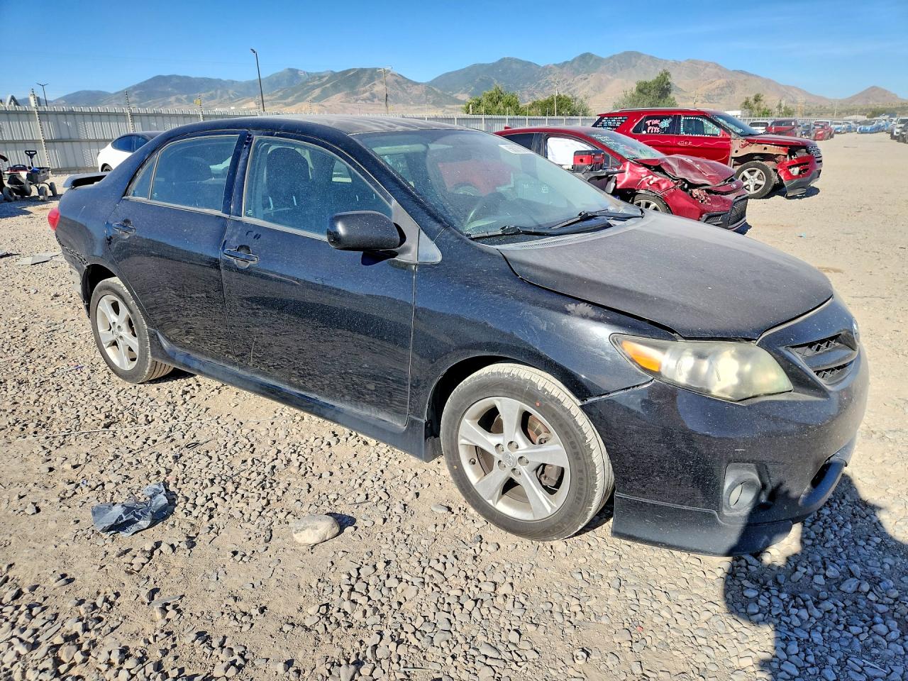 2011 Toyota Corolla S Black vin: 2T1BU4EE3BC748047