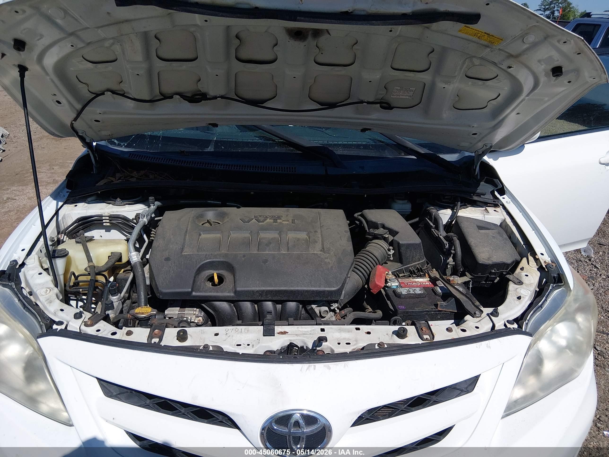 2012 Toyota Corolla Le White vin: 2T1BU4EE3CC759745