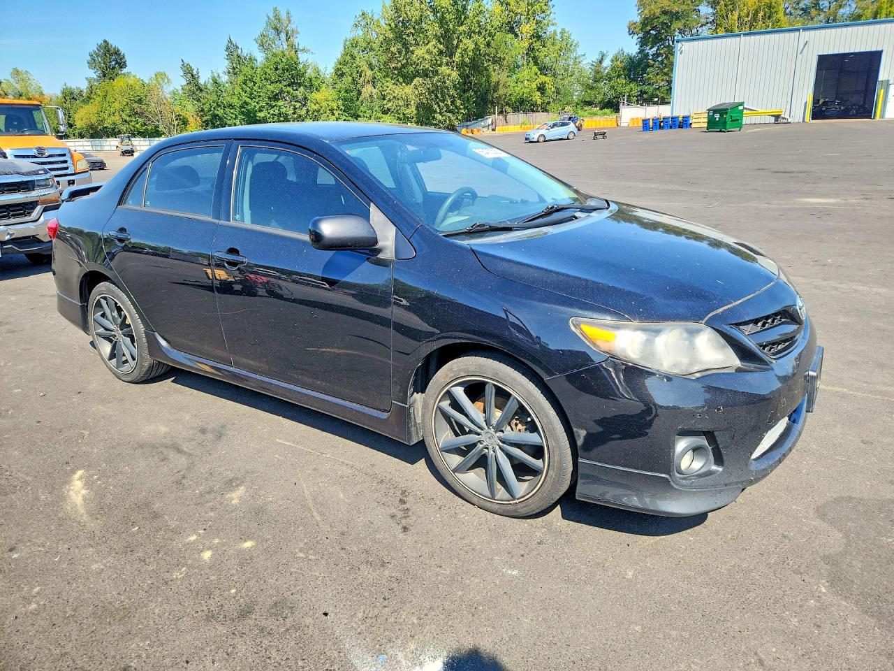 2012 Toyota Corolla S Black vin: 2T1BU4EE3CC765271