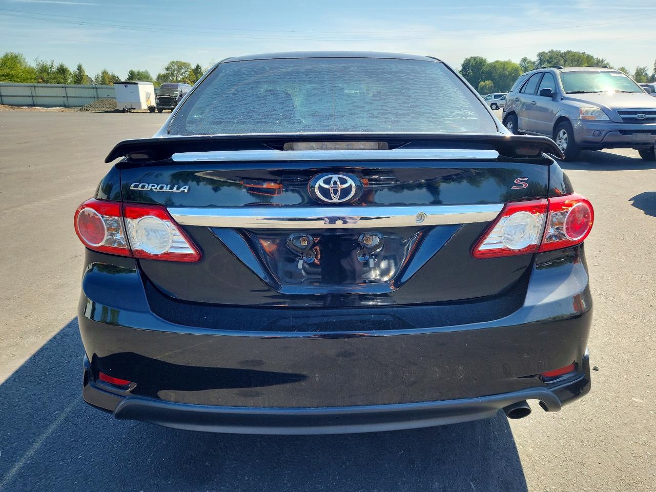 2012 Toyota Corolla S Black vin: 2T1BU4EE3CC765271