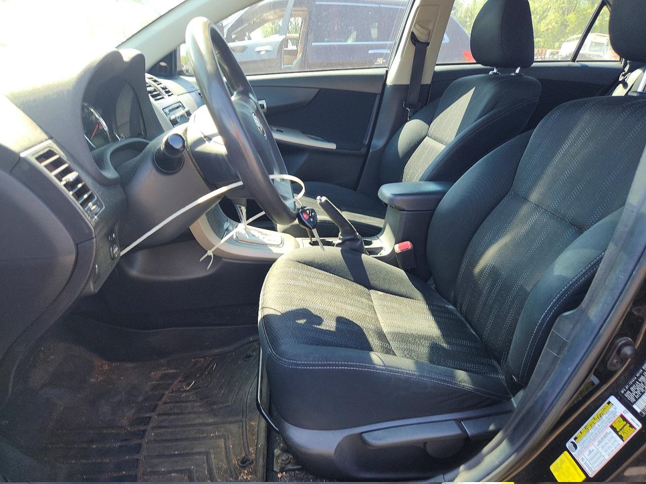 2012 Toyota Corolla S Black vin: 2T1BU4EE3CC765271