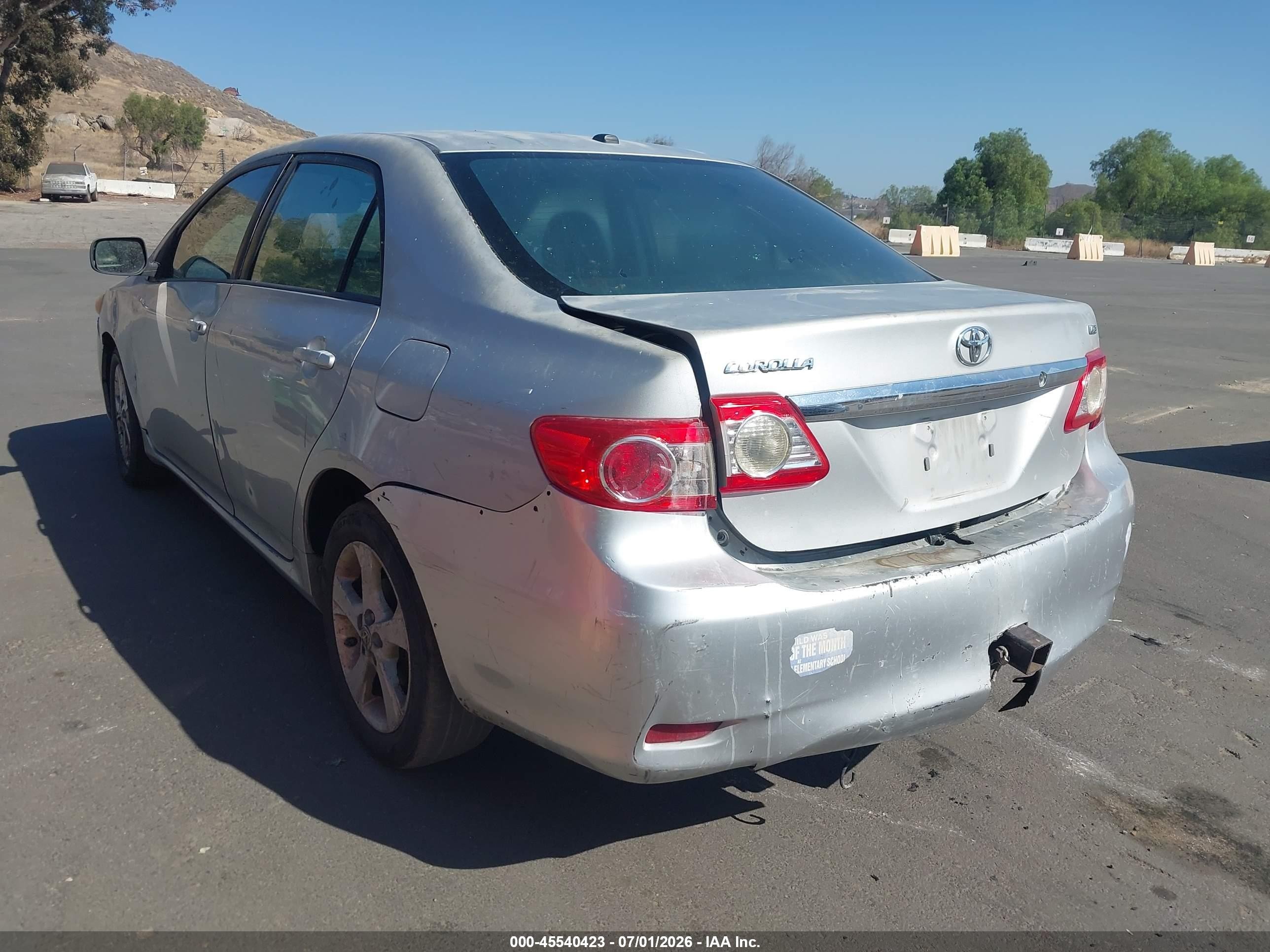 2012 Toyota Corolla Le Silver vin: 2T1BU4EE3CC767635