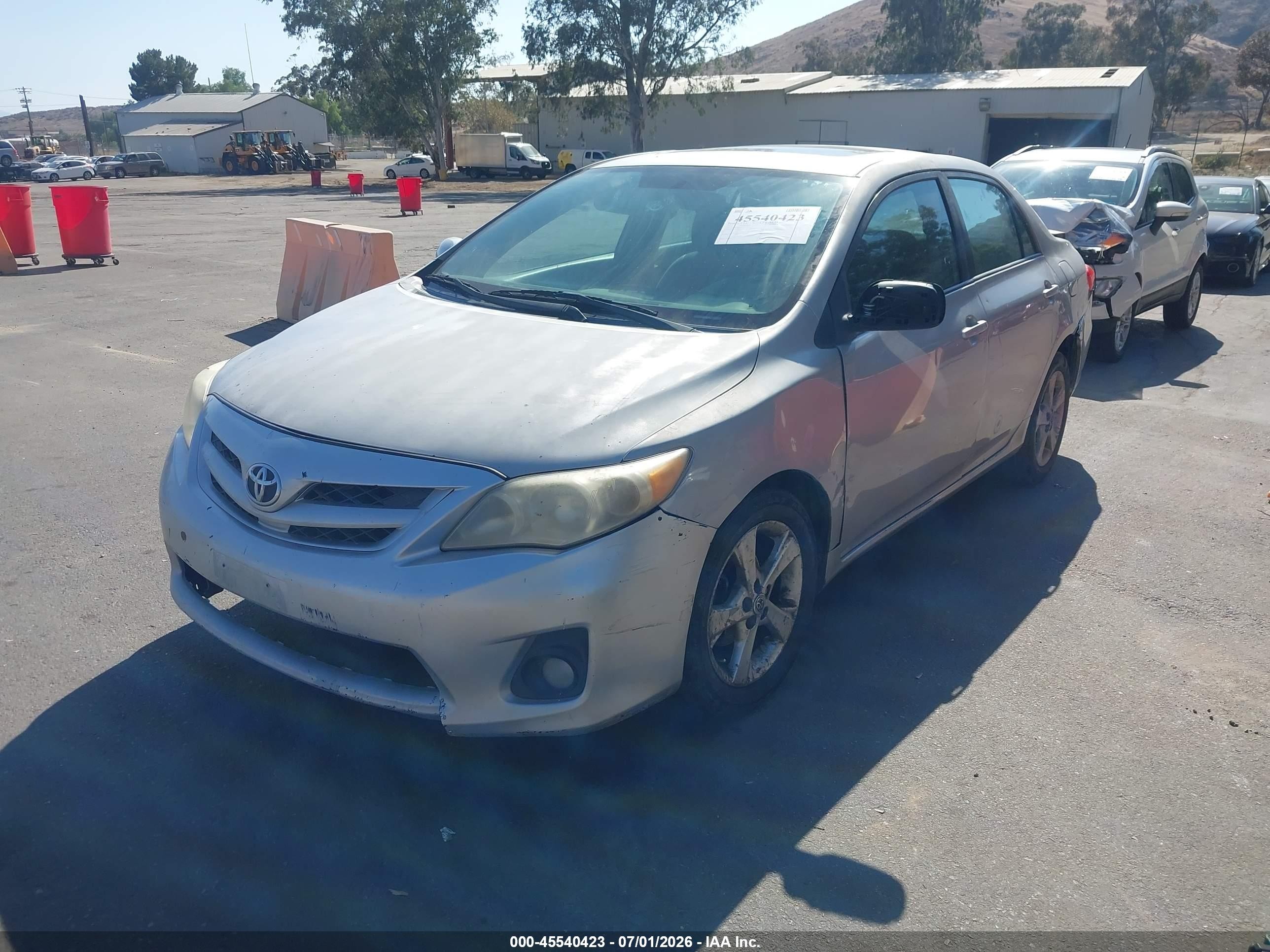 2012 Toyota Corolla Le Silver vin: 2T1BU4EE3CC767635