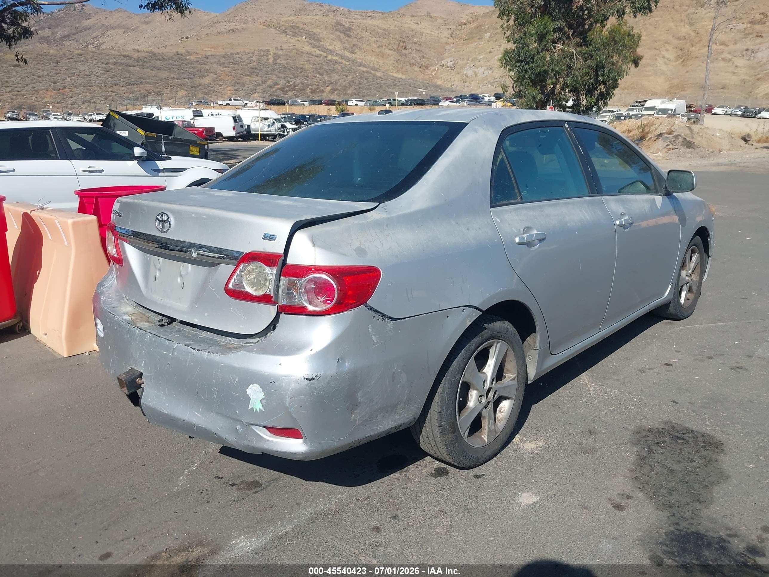 2012 Toyota Corolla Le Silver vin: 2T1BU4EE3CC767635