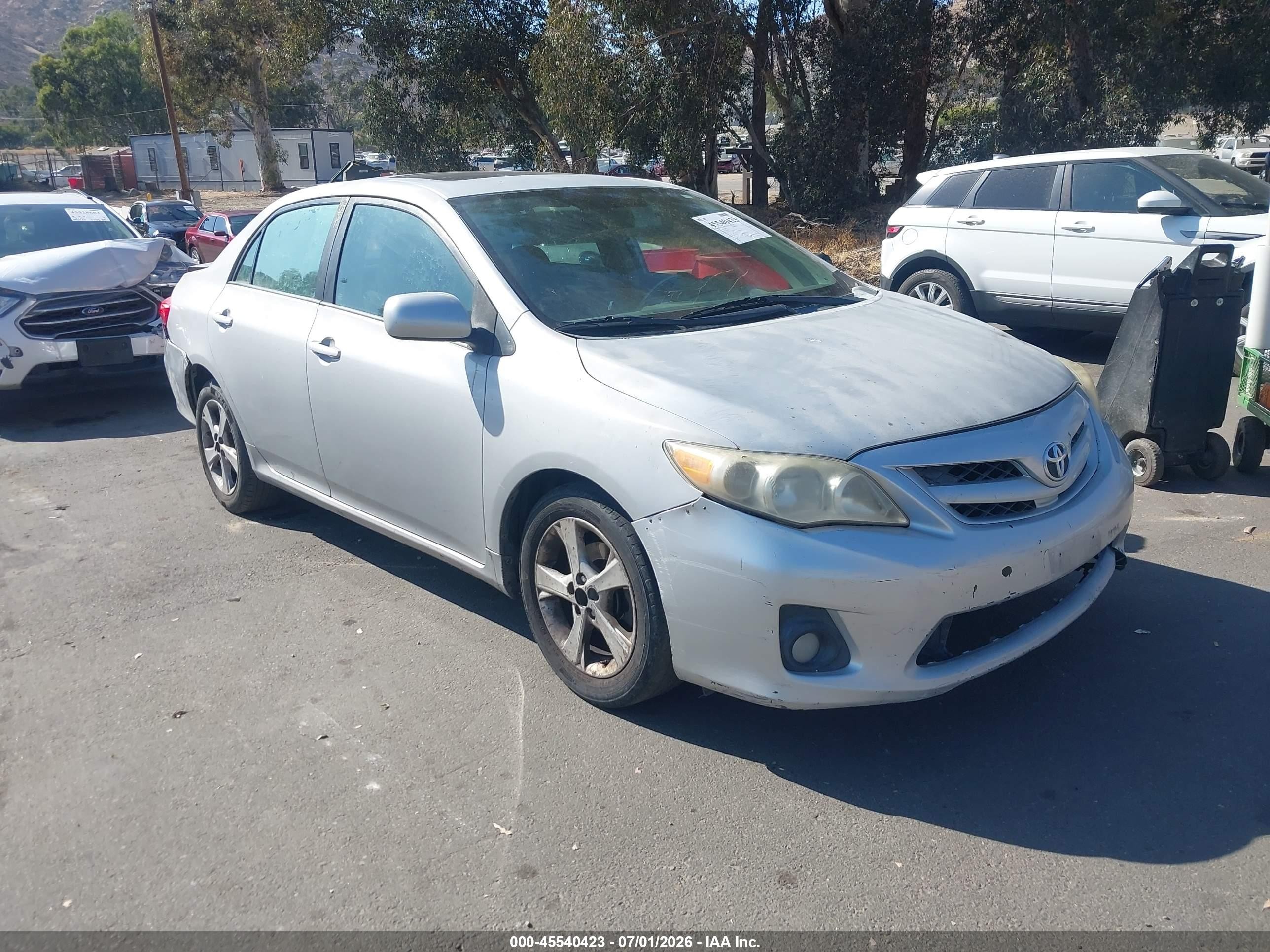 2012 Toyota Corolla Le Silver vin: 2T1BU4EE3CC767635