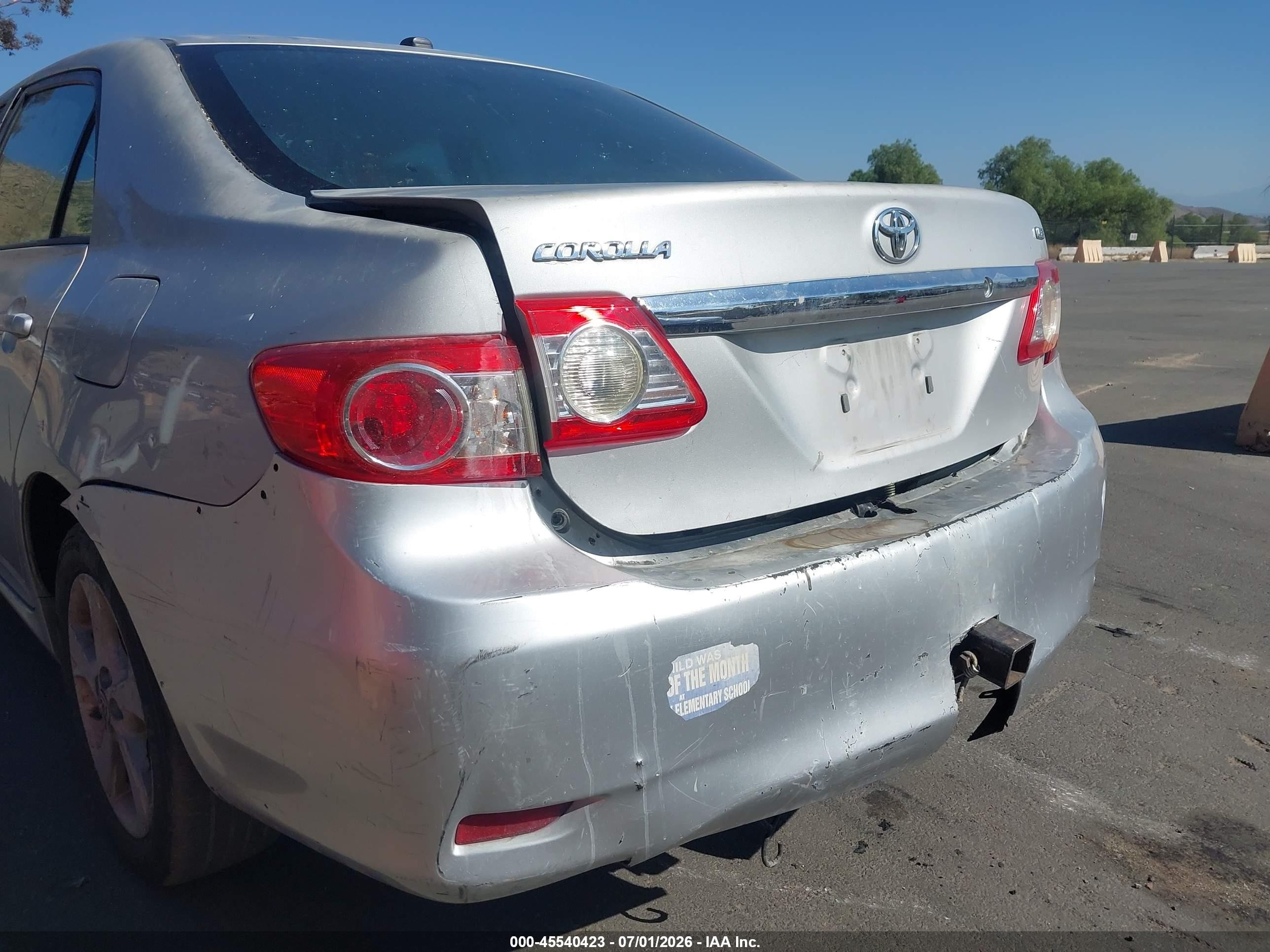 2012 Toyota Corolla Le Silver vin: 2T1BU4EE3CC767635