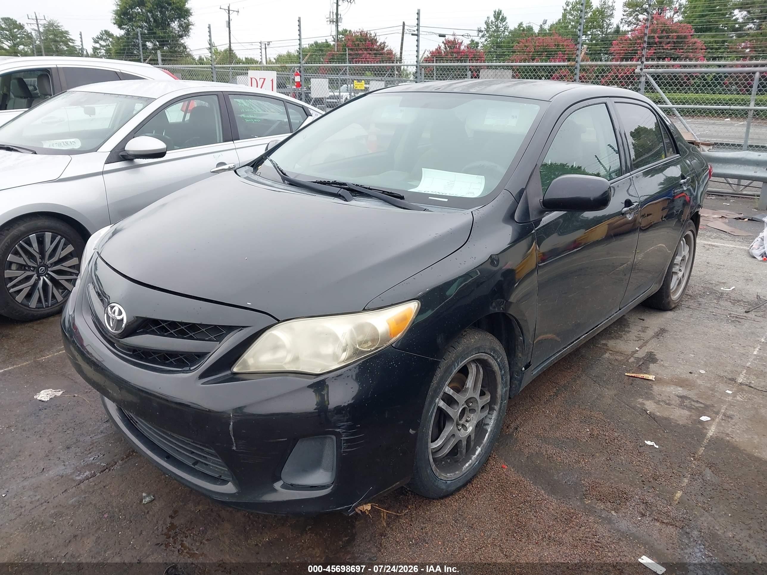 2012 Toyota Corolla Le Black vin: 2T1BU4EE3CC782412