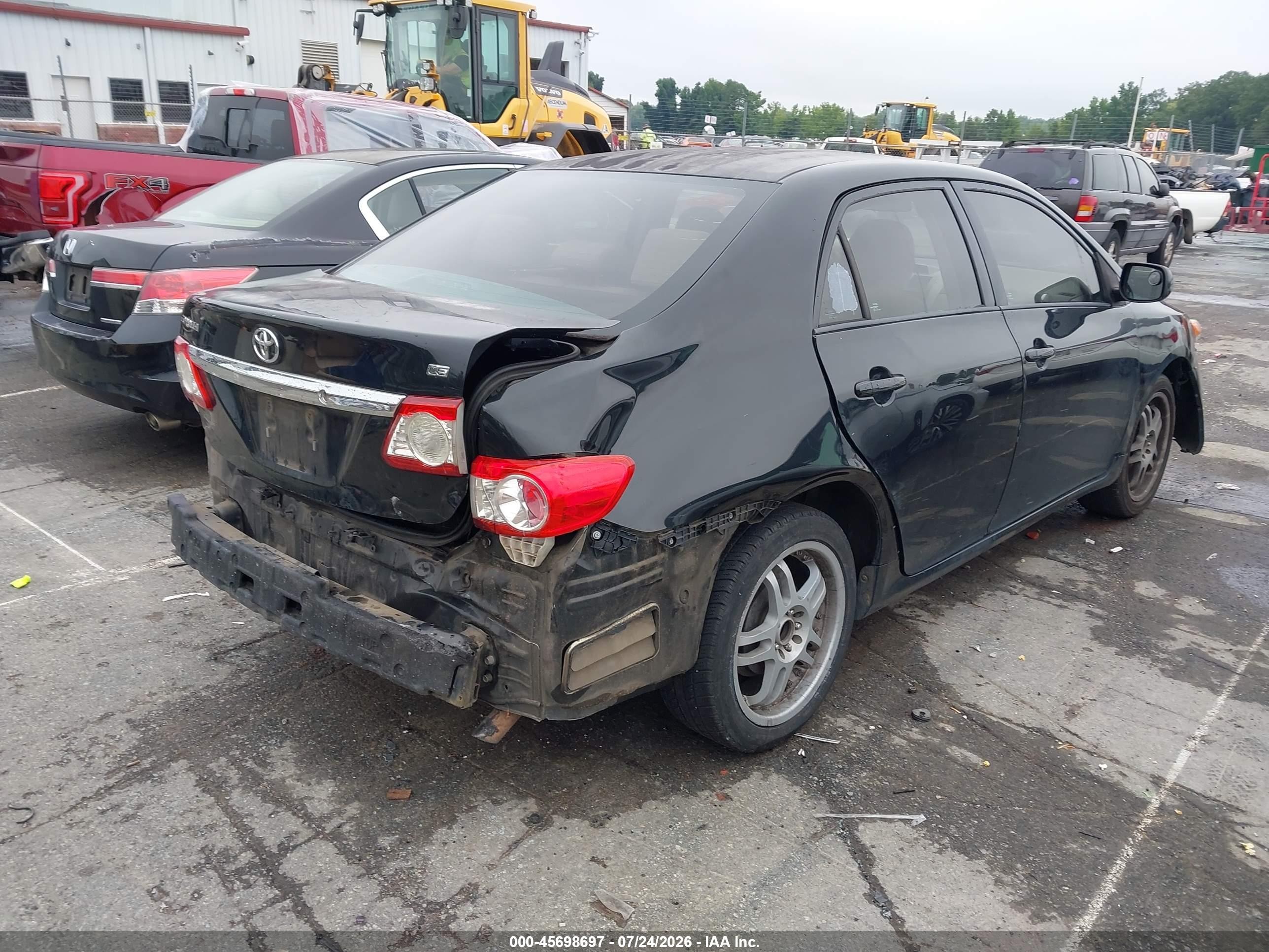 2012 Toyota Corolla Le Black vin: 2T1BU4EE3CC782412