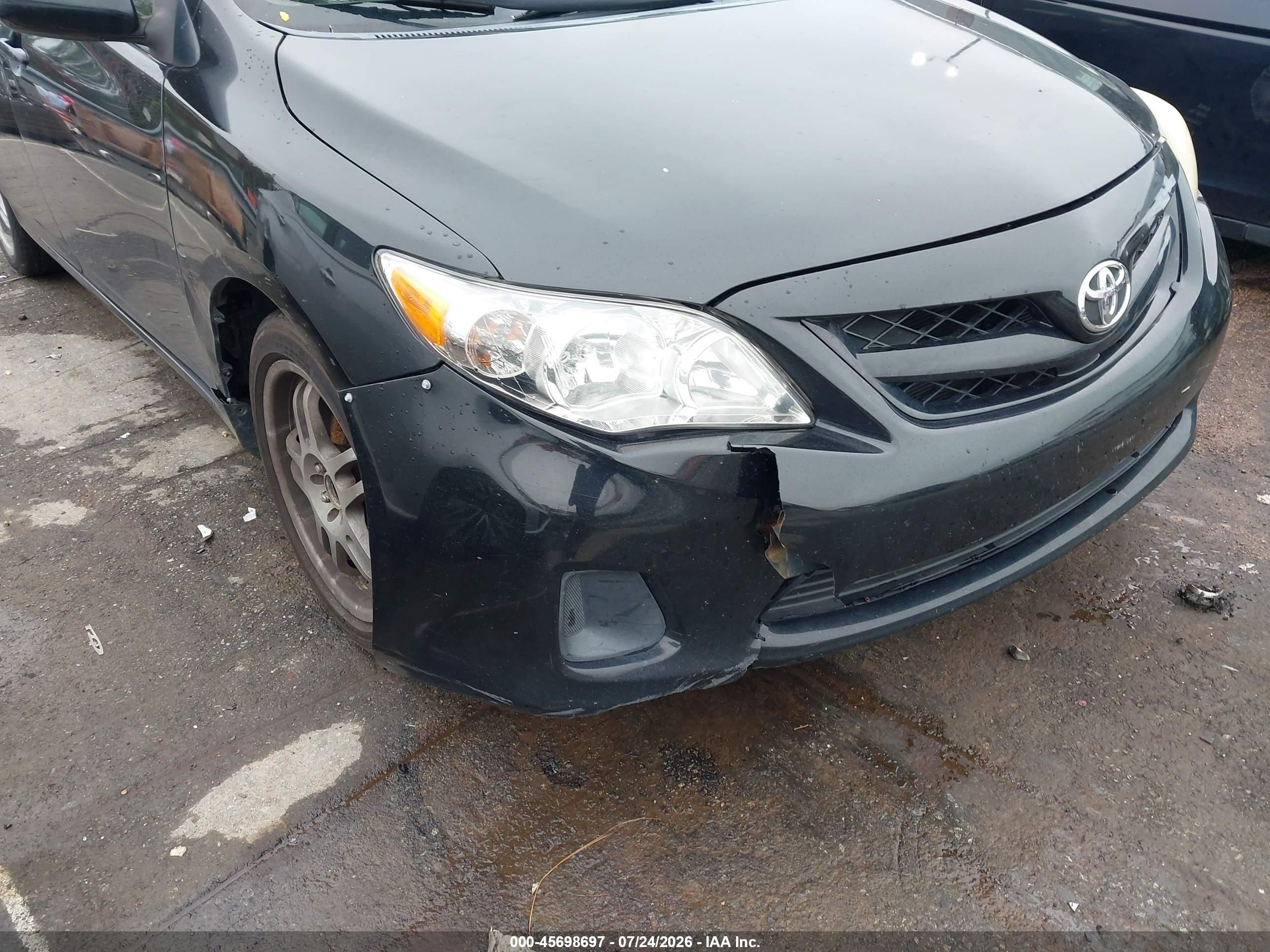 2012 Toyota Corolla Le Black vin: 2T1BU4EE3CC782412