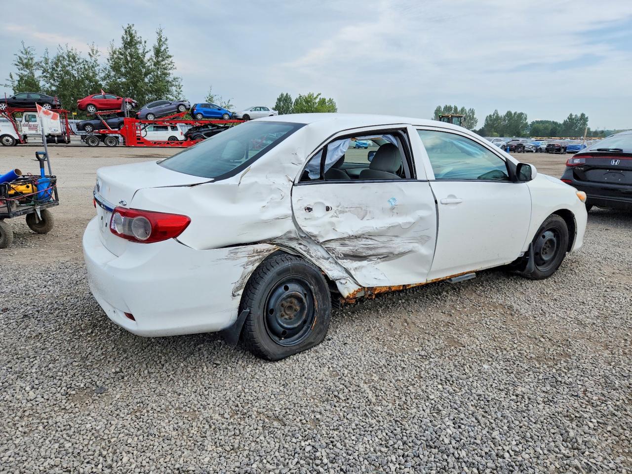 2012 Toyota Corolla Base White vin: 2T1BU4EE3CC783852
