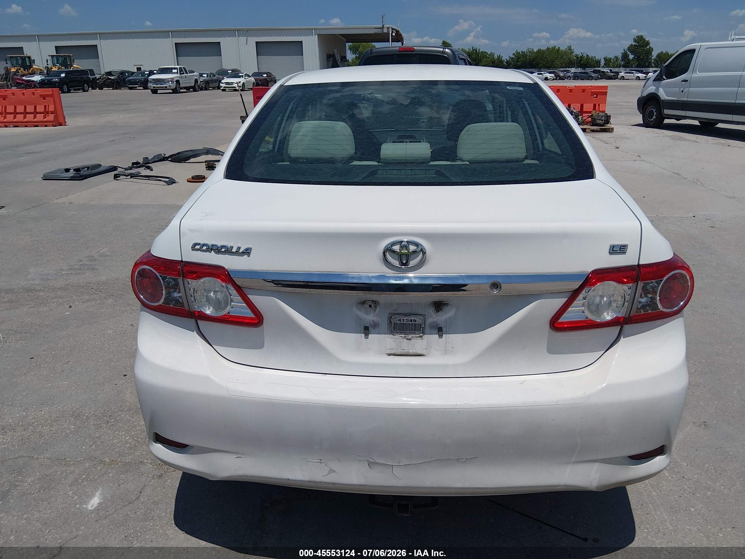 2012 Toyota Corolla Le Белый vin: 2T1BU4EE3CC787352