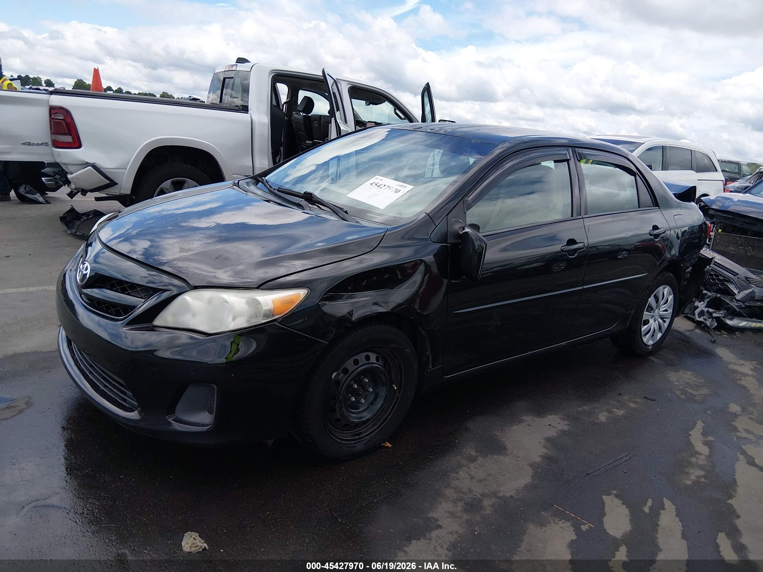 2012 Toyota Corolla Le Black vin: 2T1BU4EE3CC795094