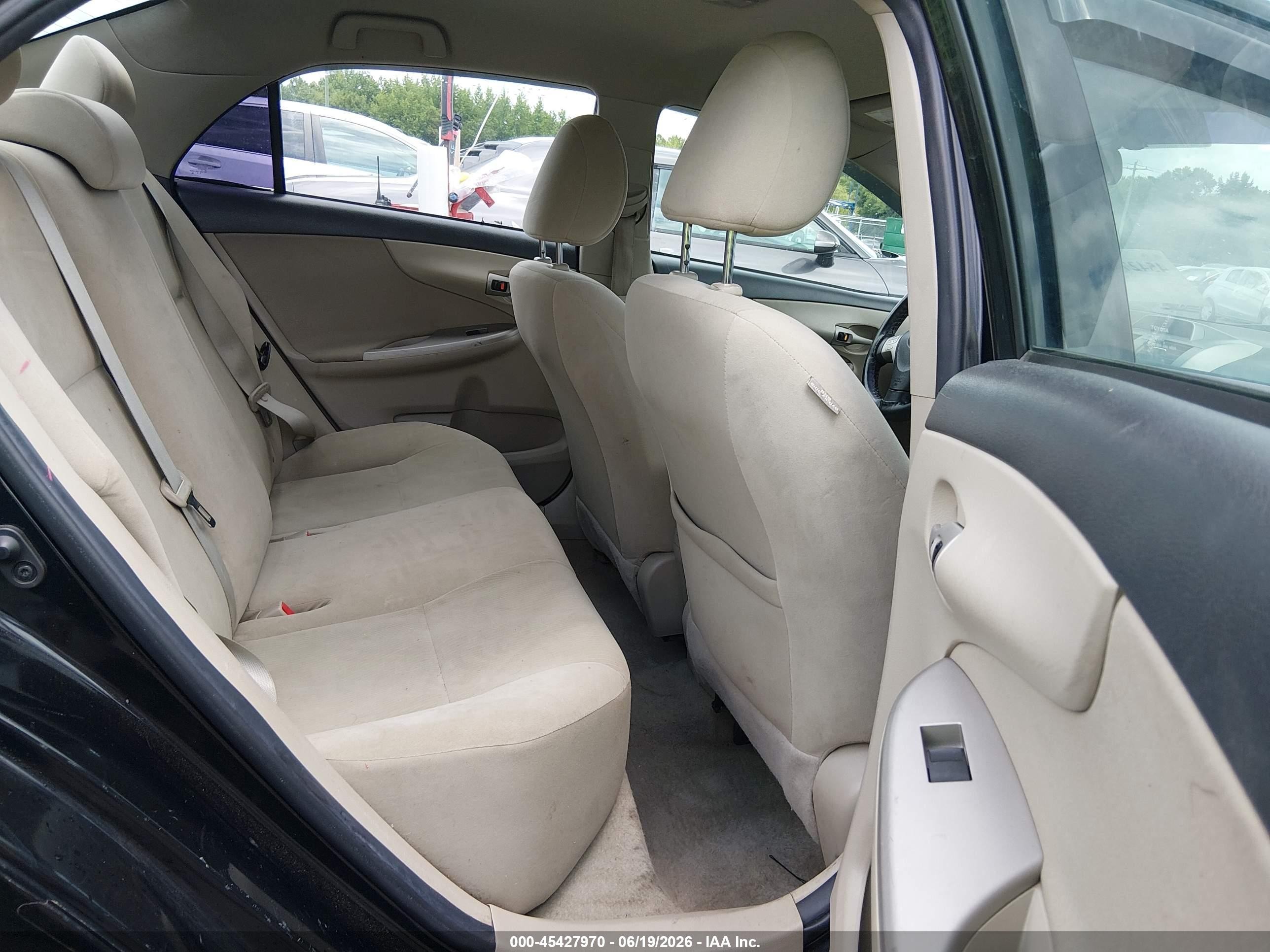 2012 Toyota Corolla Le Black vin: 2T1BU4EE3CC795094