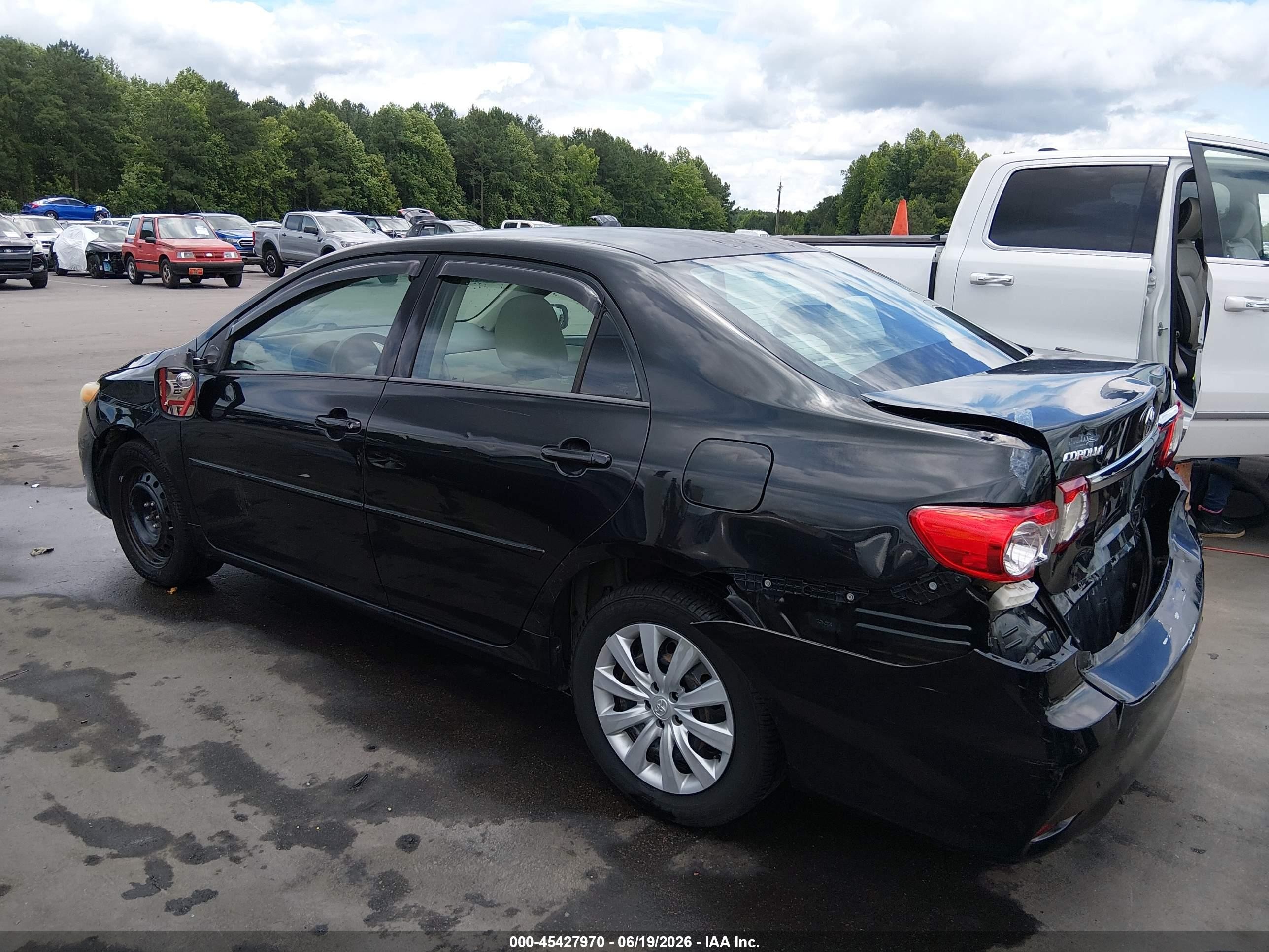2012 Toyota Corolla Le Black vin: 2T1BU4EE3CC795094