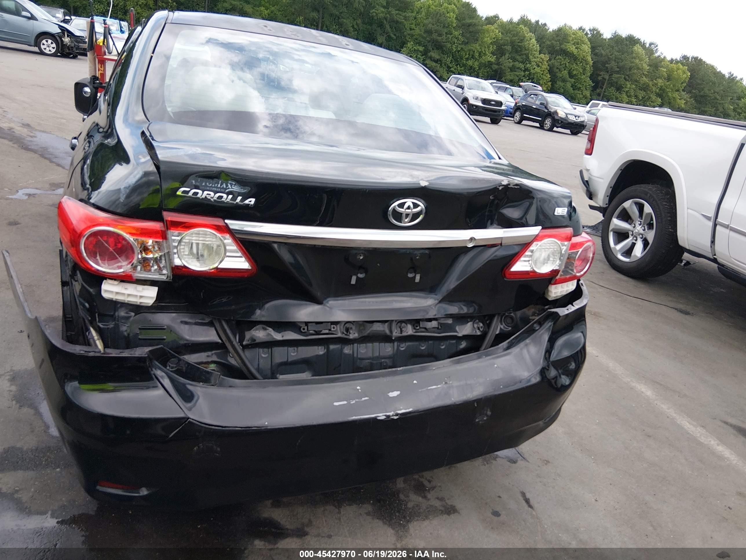 2012 Toyota Corolla Le Black vin: 2T1BU4EE3CC795094