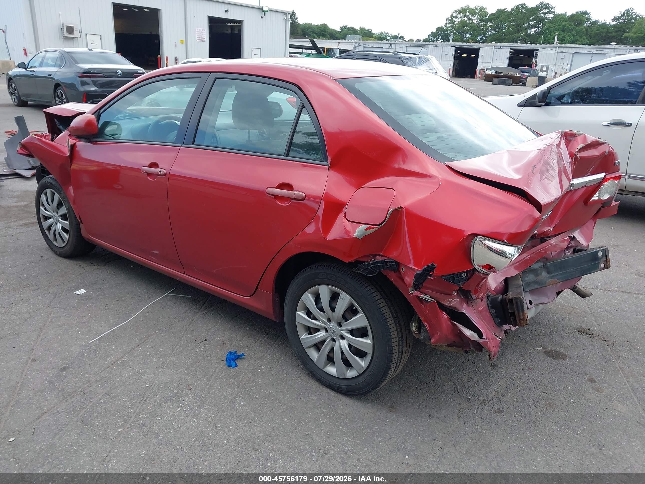 2012 Toyota Corolla Le Red vin: 2T1BU4EE3CC795726
