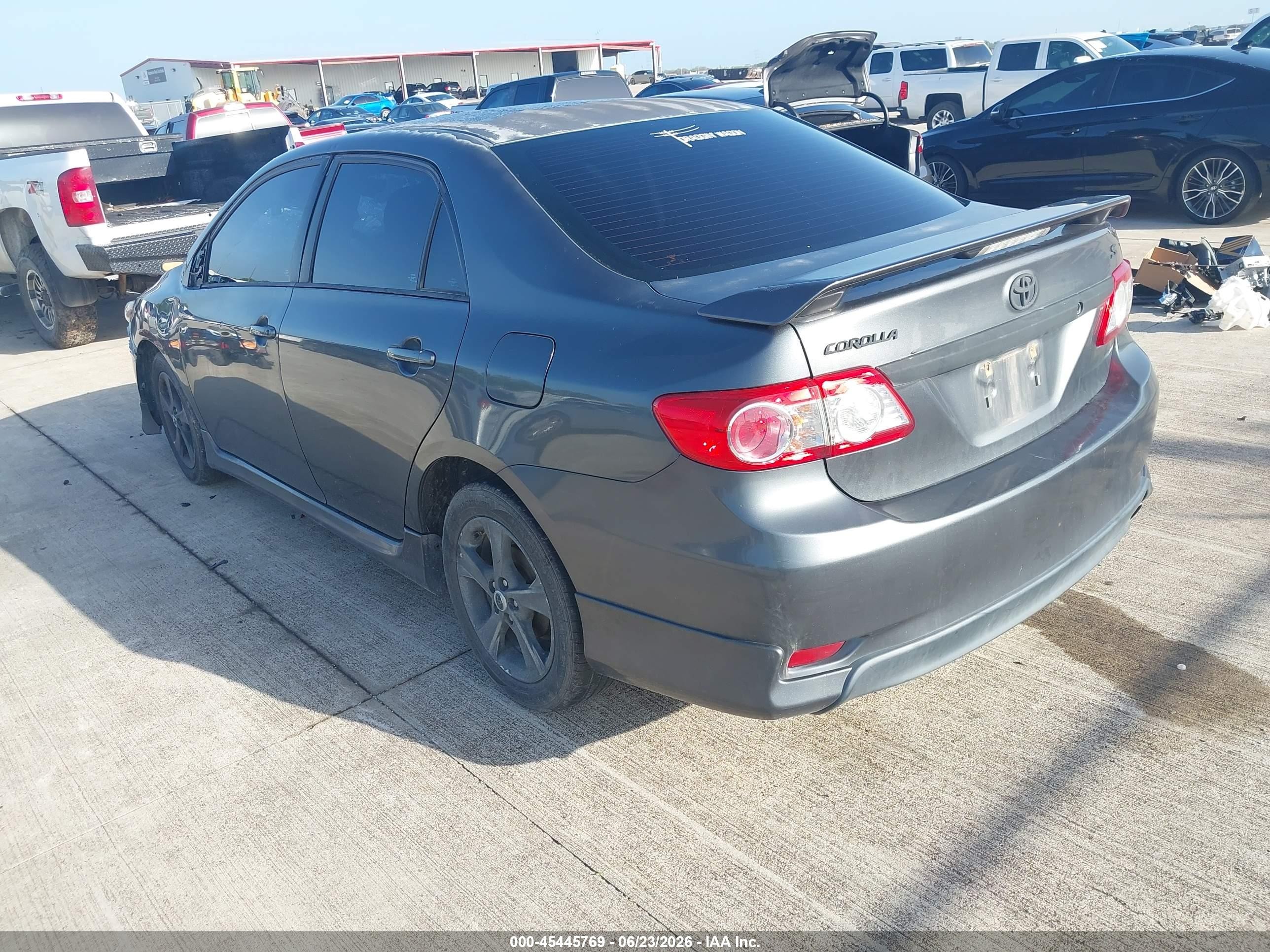 2012 Toyota Corolla S Gray vin: 2T1BU4EE3CC807504