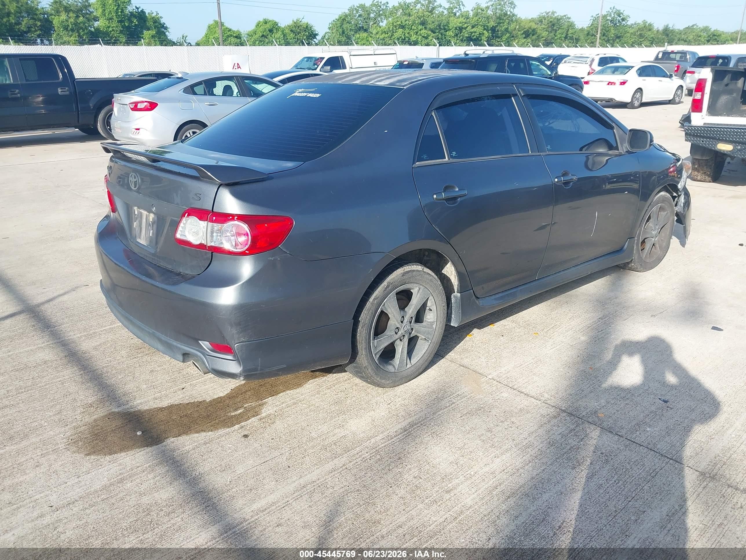 2012 Toyota Corolla S Gray vin: 2T1BU4EE3CC807504