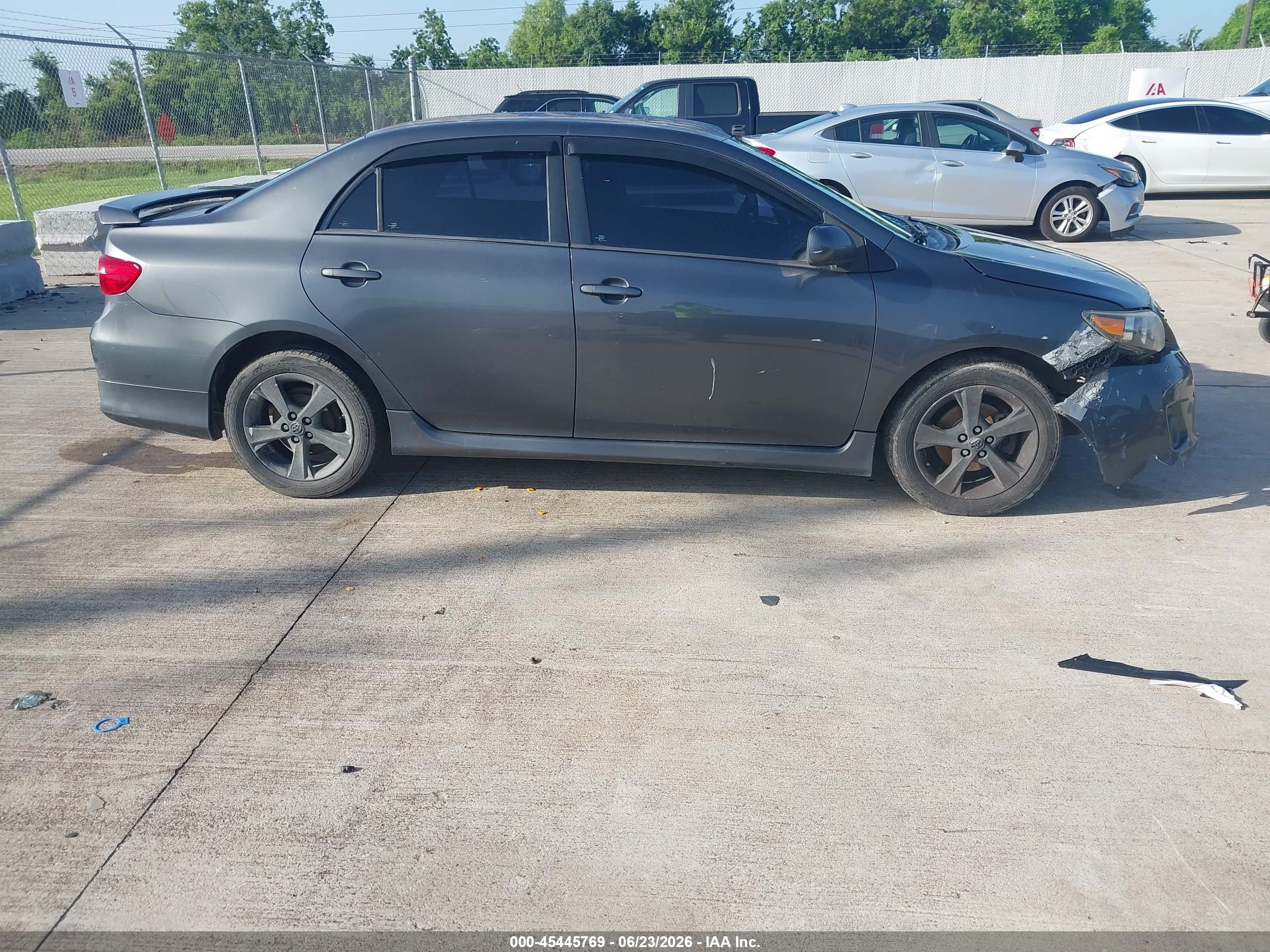 2012 Toyota Corolla S Gray vin: 2T1BU4EE3CC807504