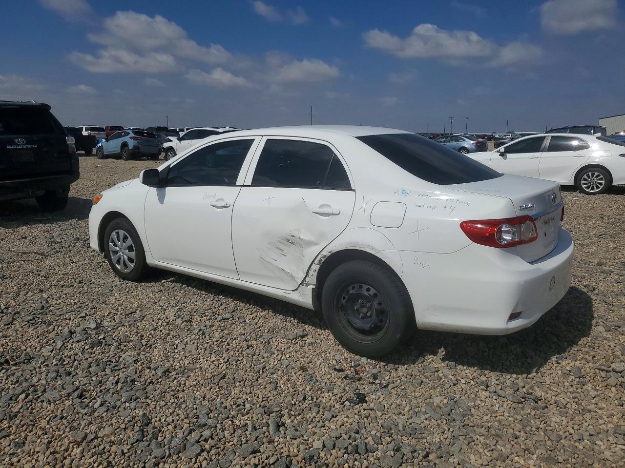 2012 Toyota Corolla L White vin: 2T1BU4EE3CC838512