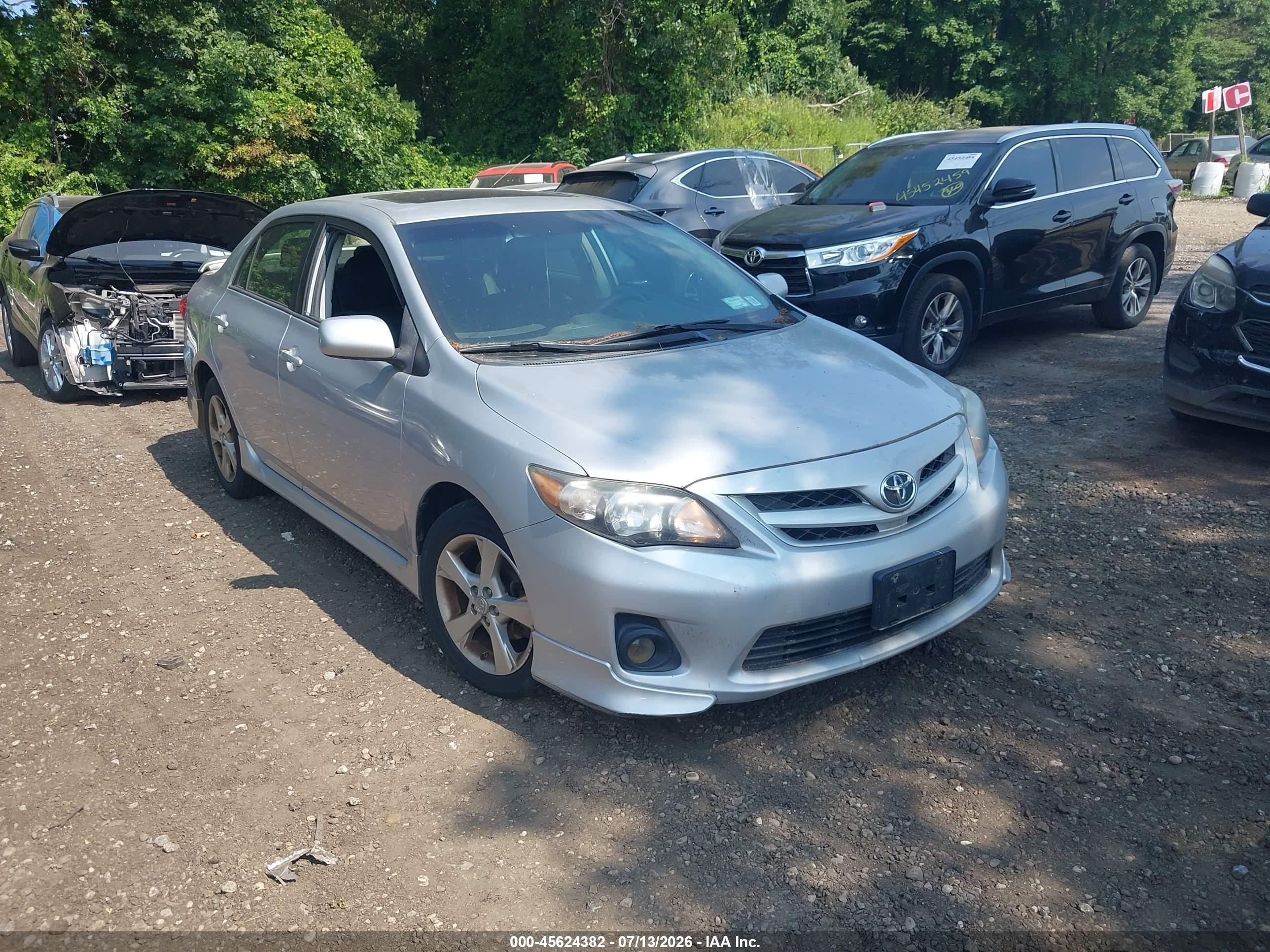 2012 Toyota Corolla S Gray vin: 2T1BU4EE3CC881540