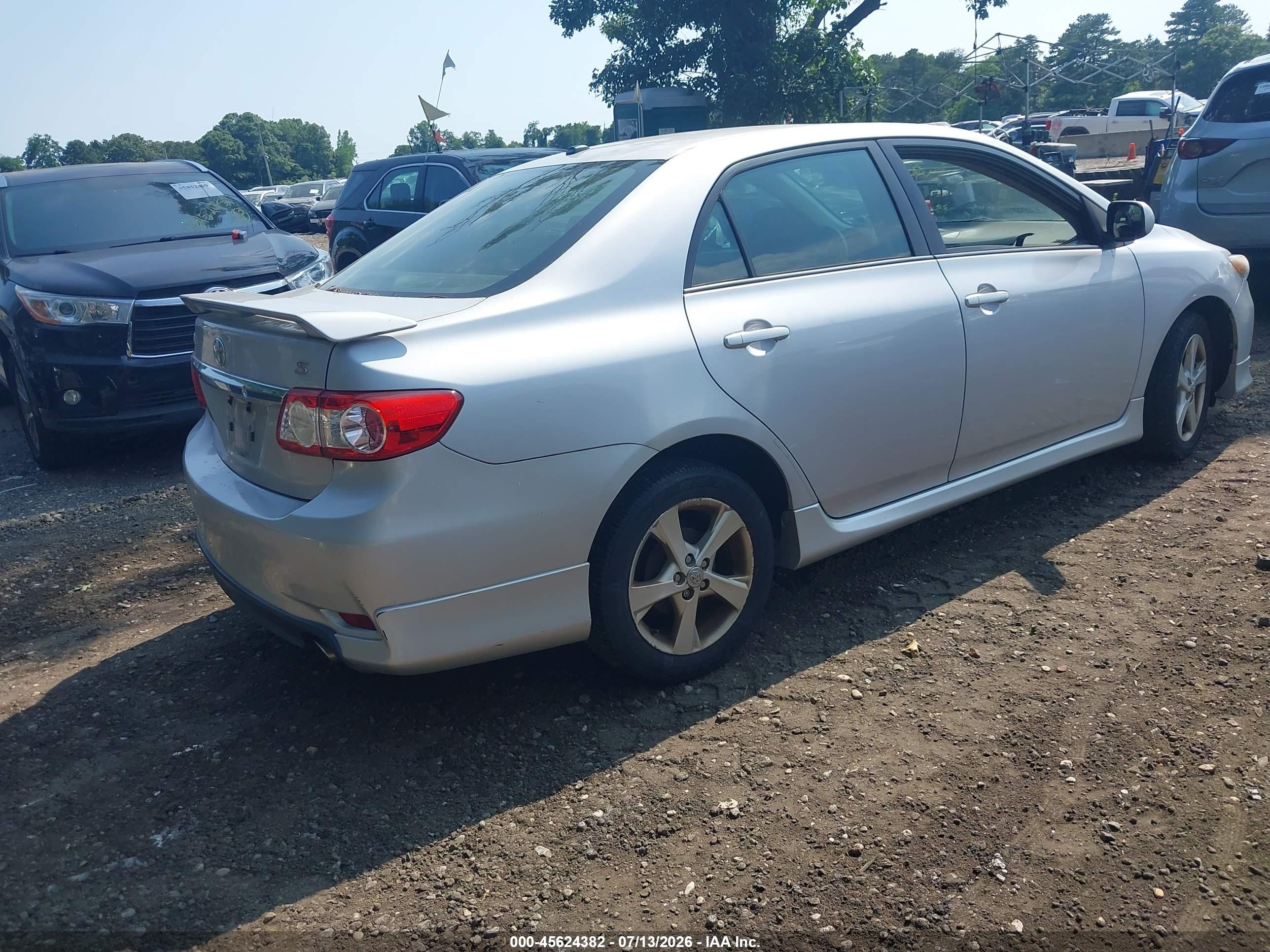 2012 Toyota Corolla S Gray vin: 2T1BU4EE3CC881540