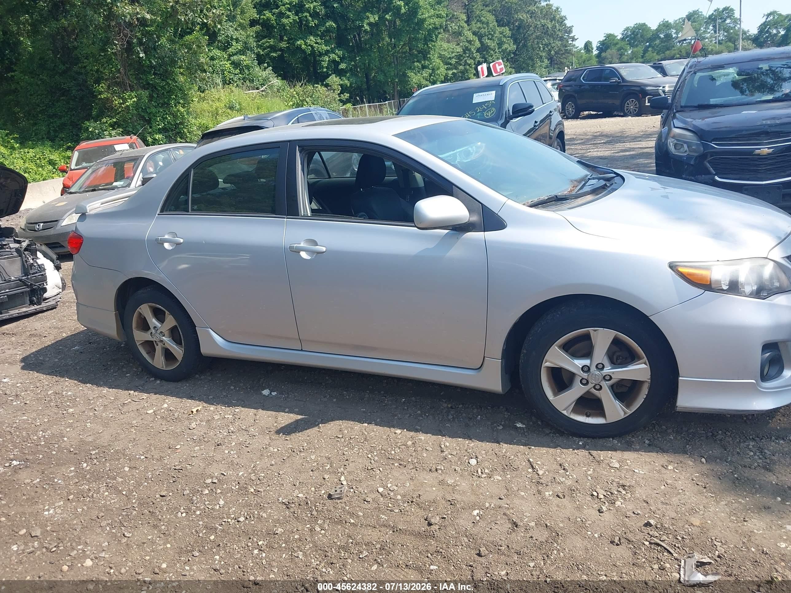 2012 Toyota Corolla S Gray vin: 2T1BU4EE3CC881540