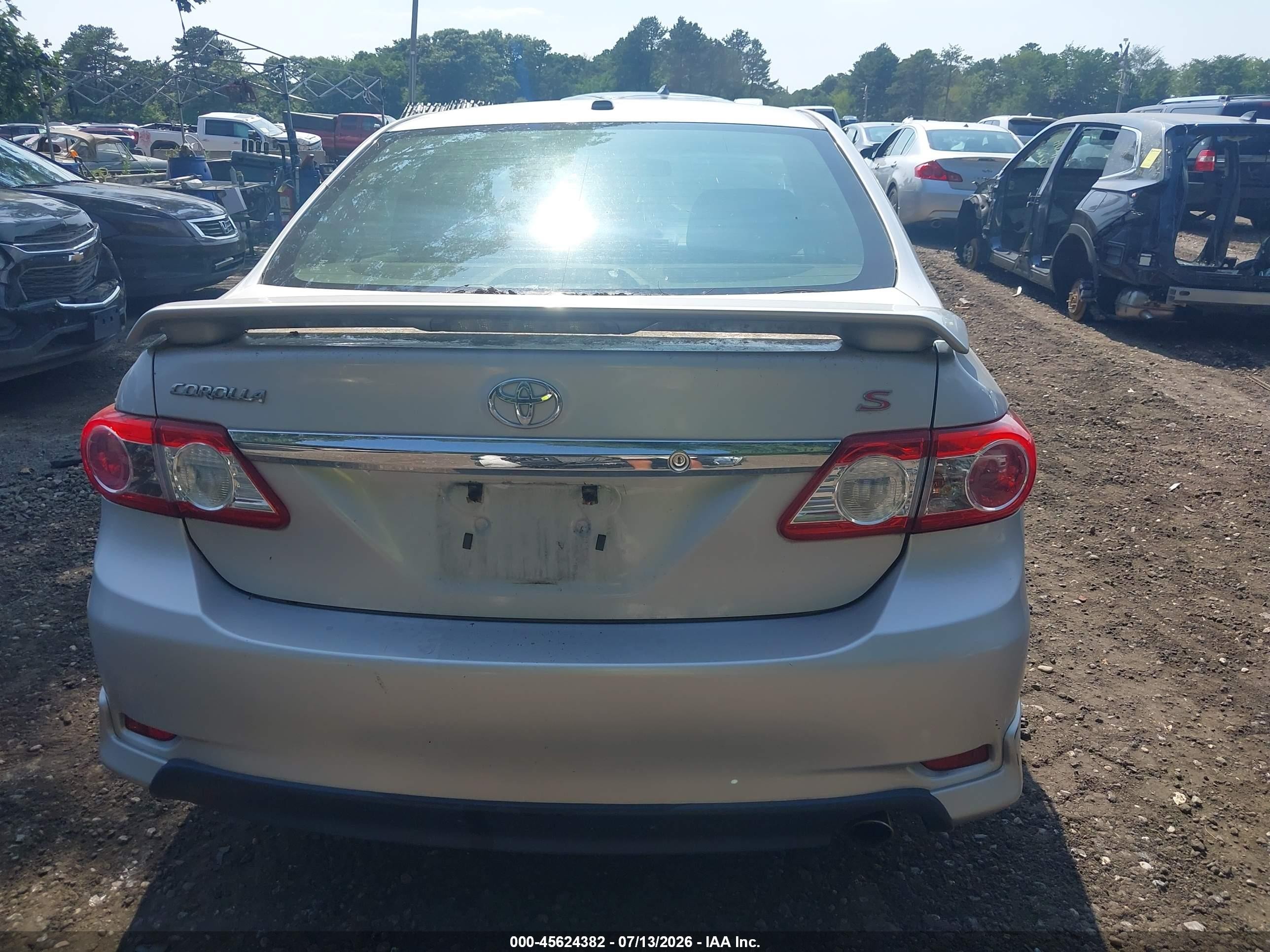 2012 Toyota Corolla S Gray vin: 2T1BU4EE3CC881540