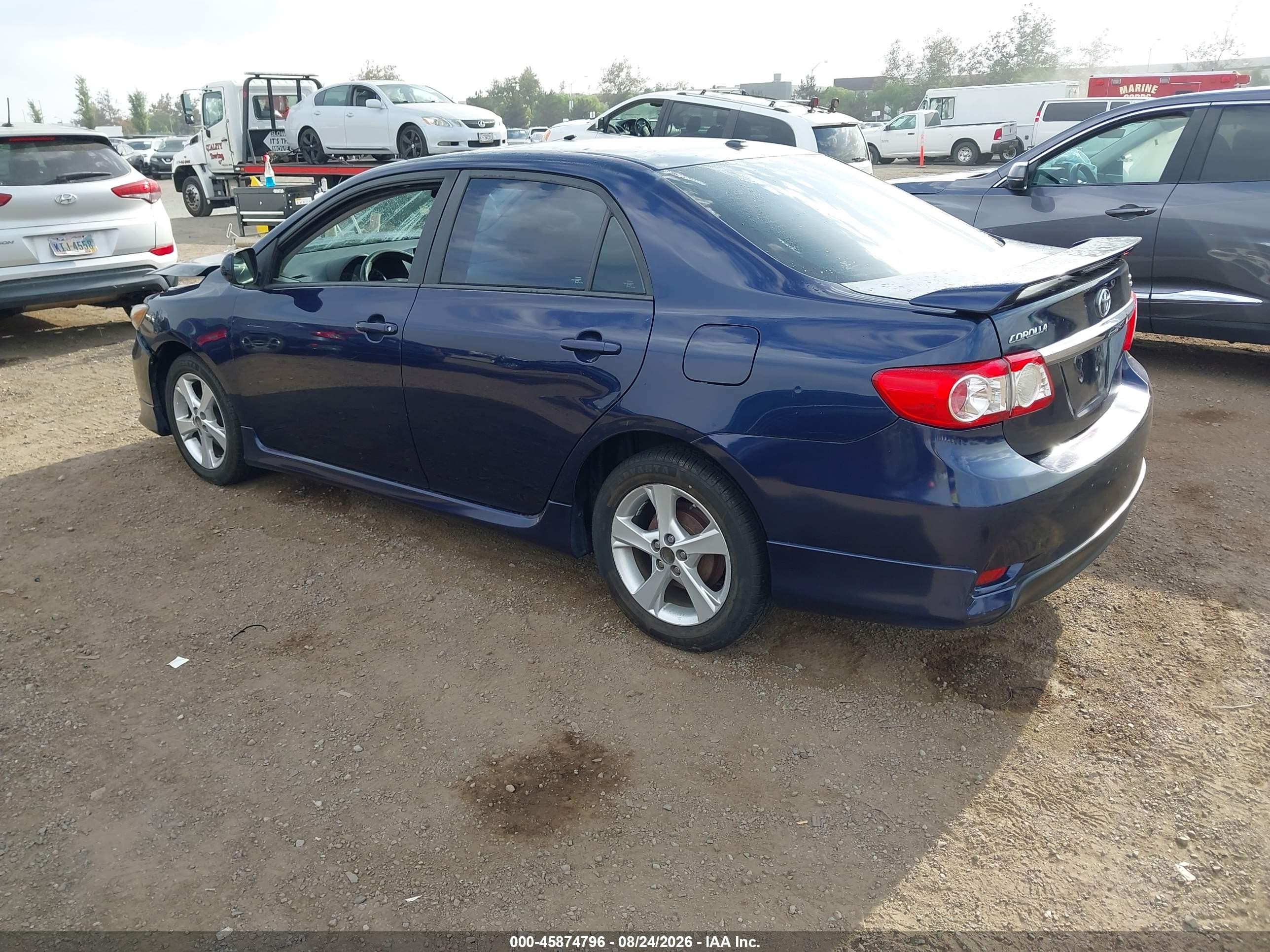 2012 Toyota Corolla S Blue vin: 2T1BU4EE3CC887824