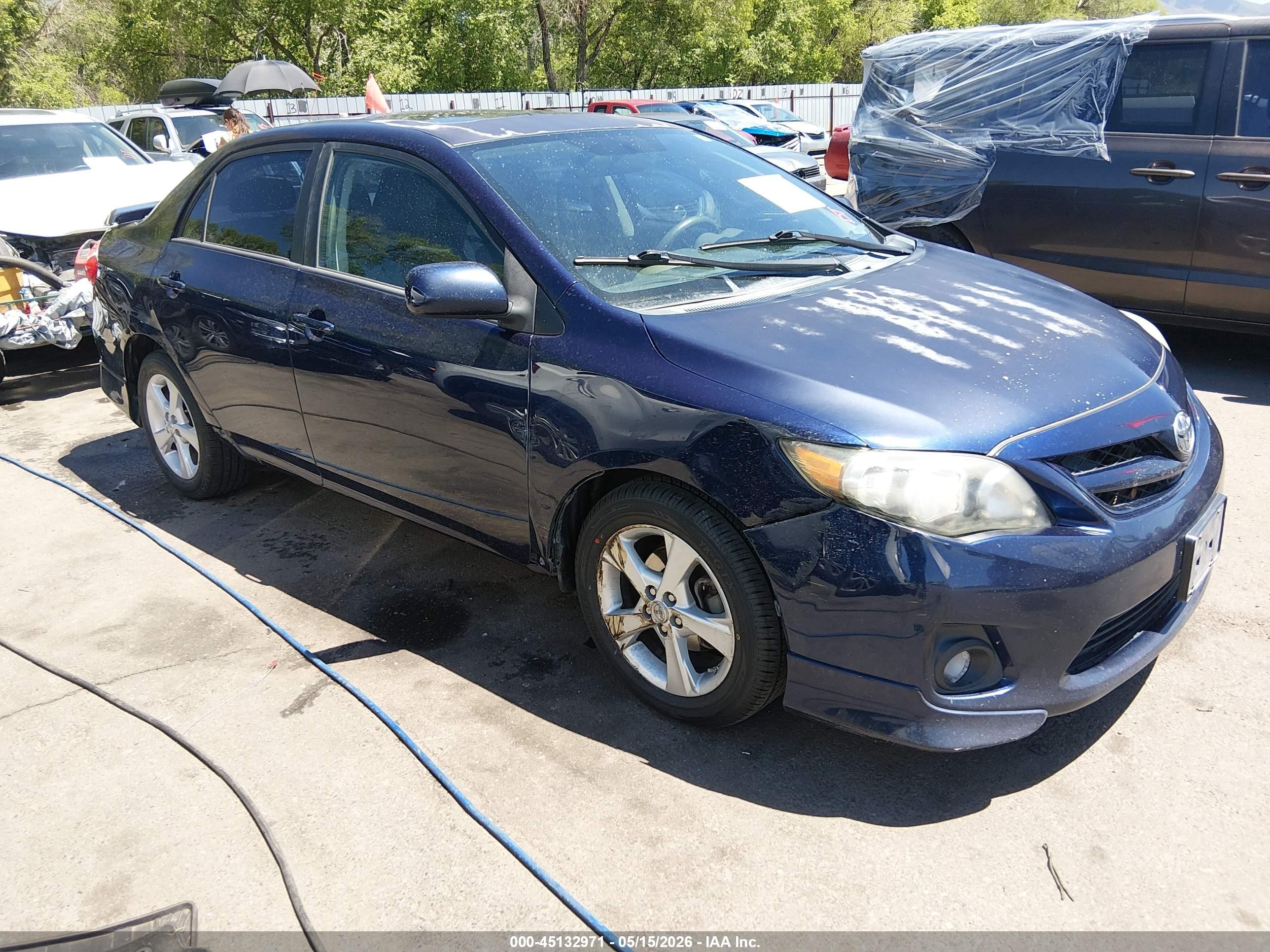 2012 Toyota Corolla S Blue vin: 2T1BU4EE3CC887869