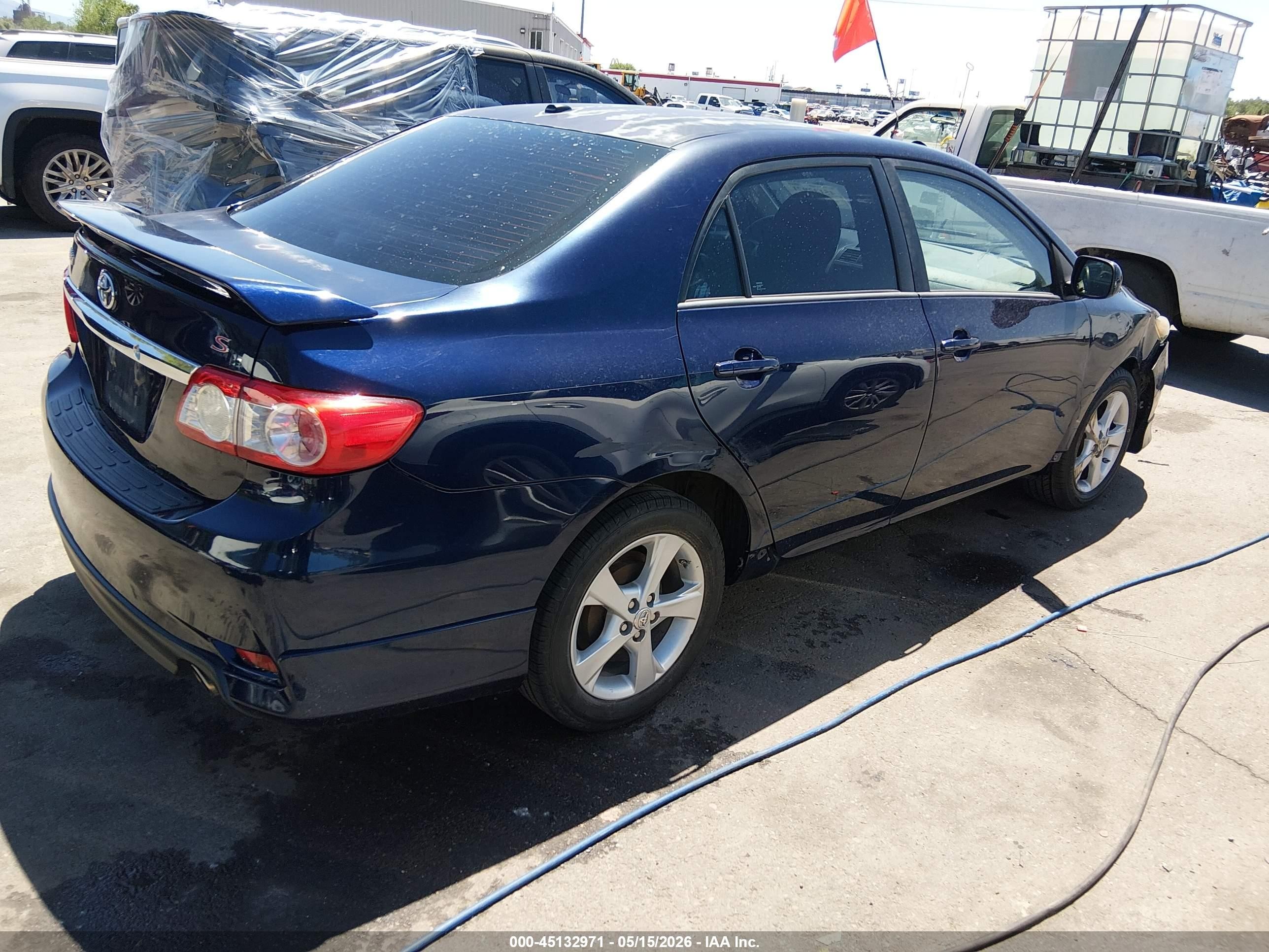 2012 Toyota Corolla S Blue vin: 2T1BU4EE3CC887869