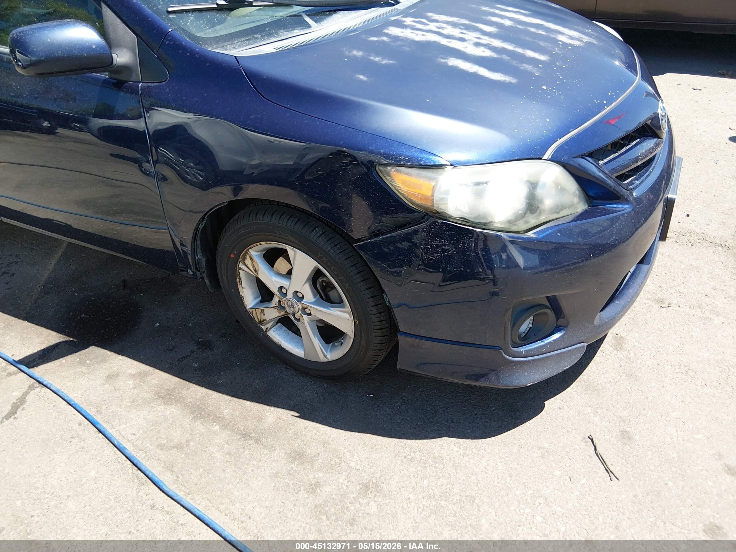 2012 Toyota Corolla S Blue vin: 2T1BU4EE3CC887869