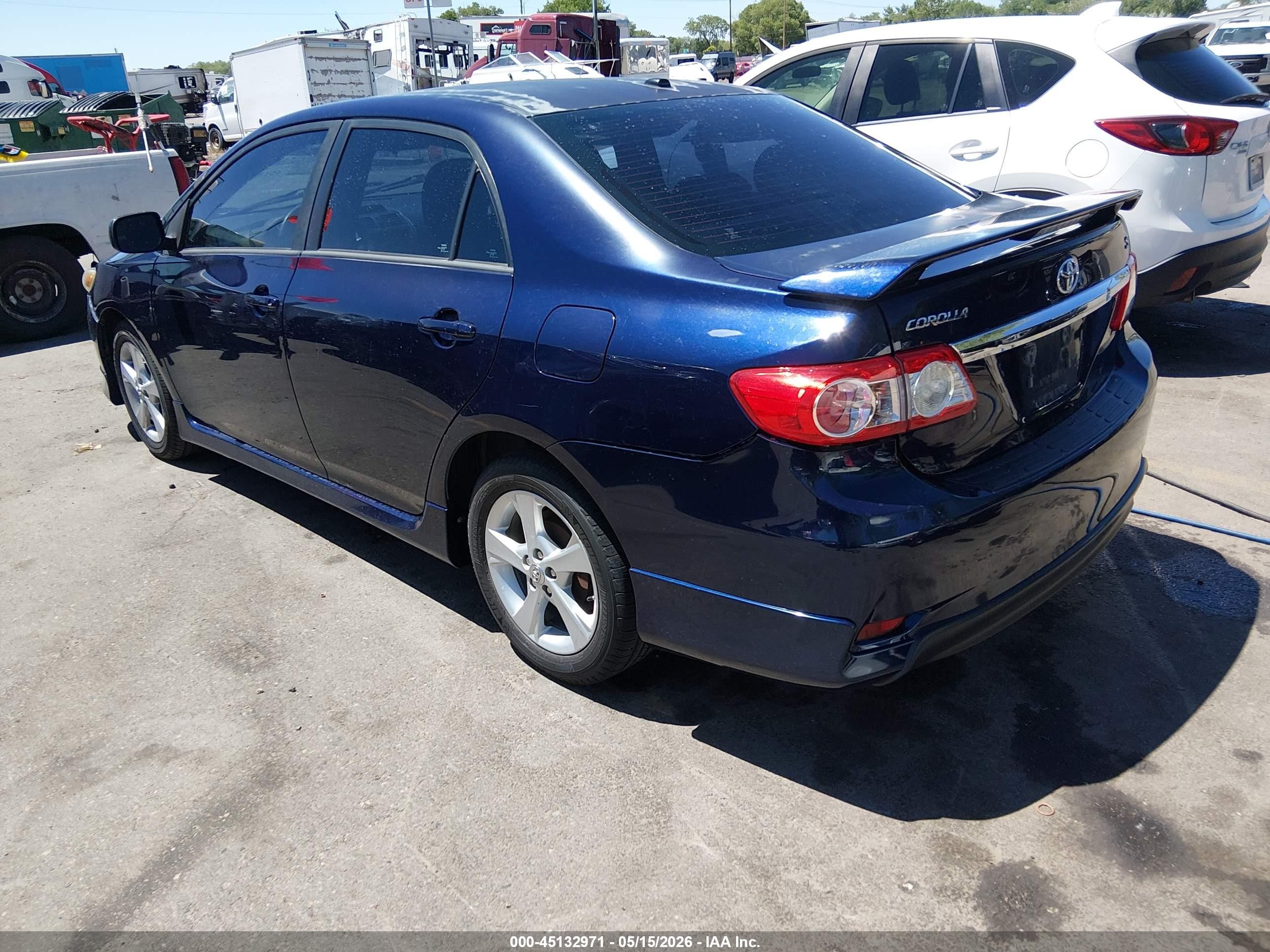 2012 Toyota Corolla S Blue vin: 2T1BU4EE3CC887869