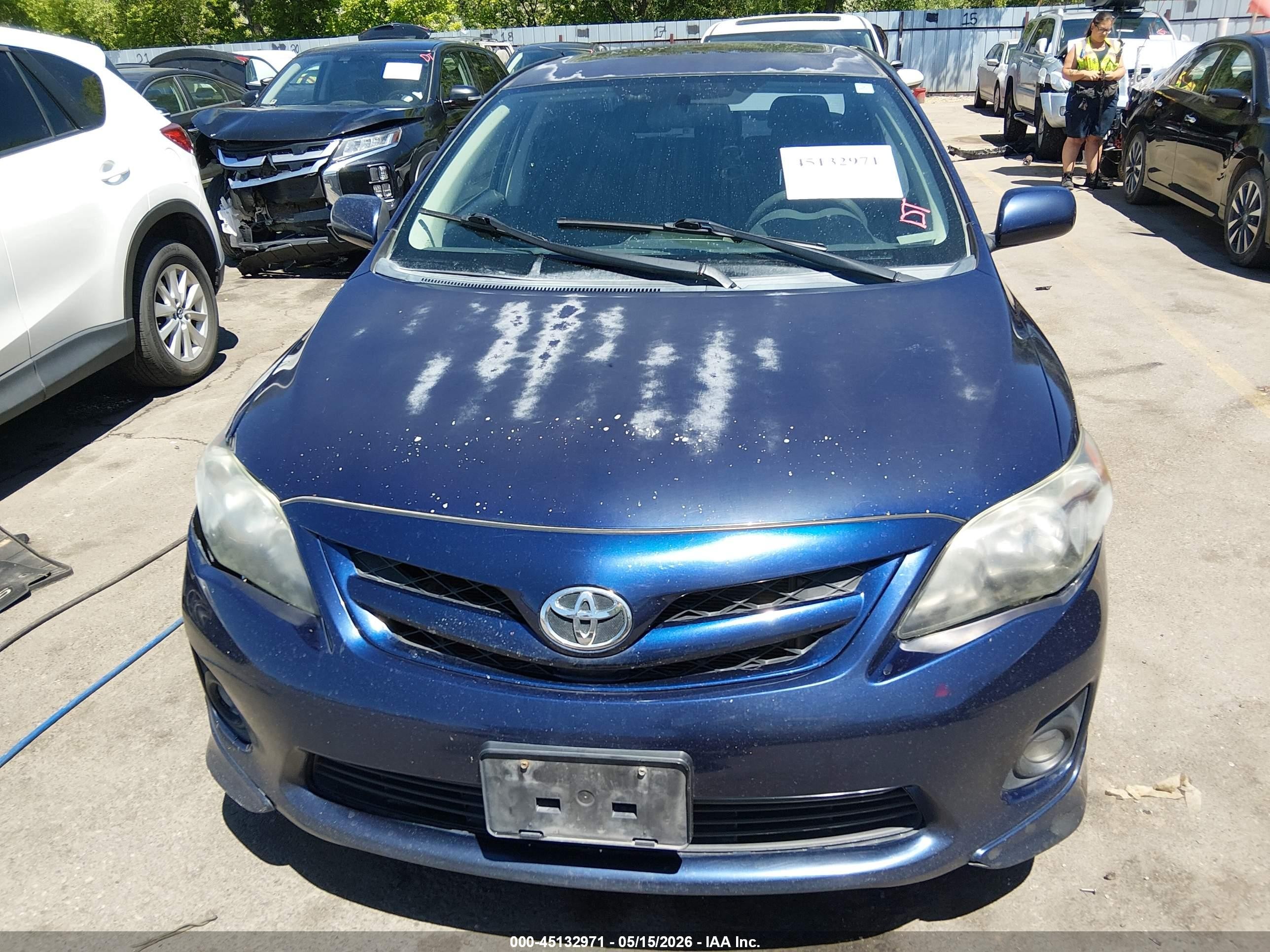 2012 Toyota Corolla S Blue vin: 2T1BU4EE3CC887869