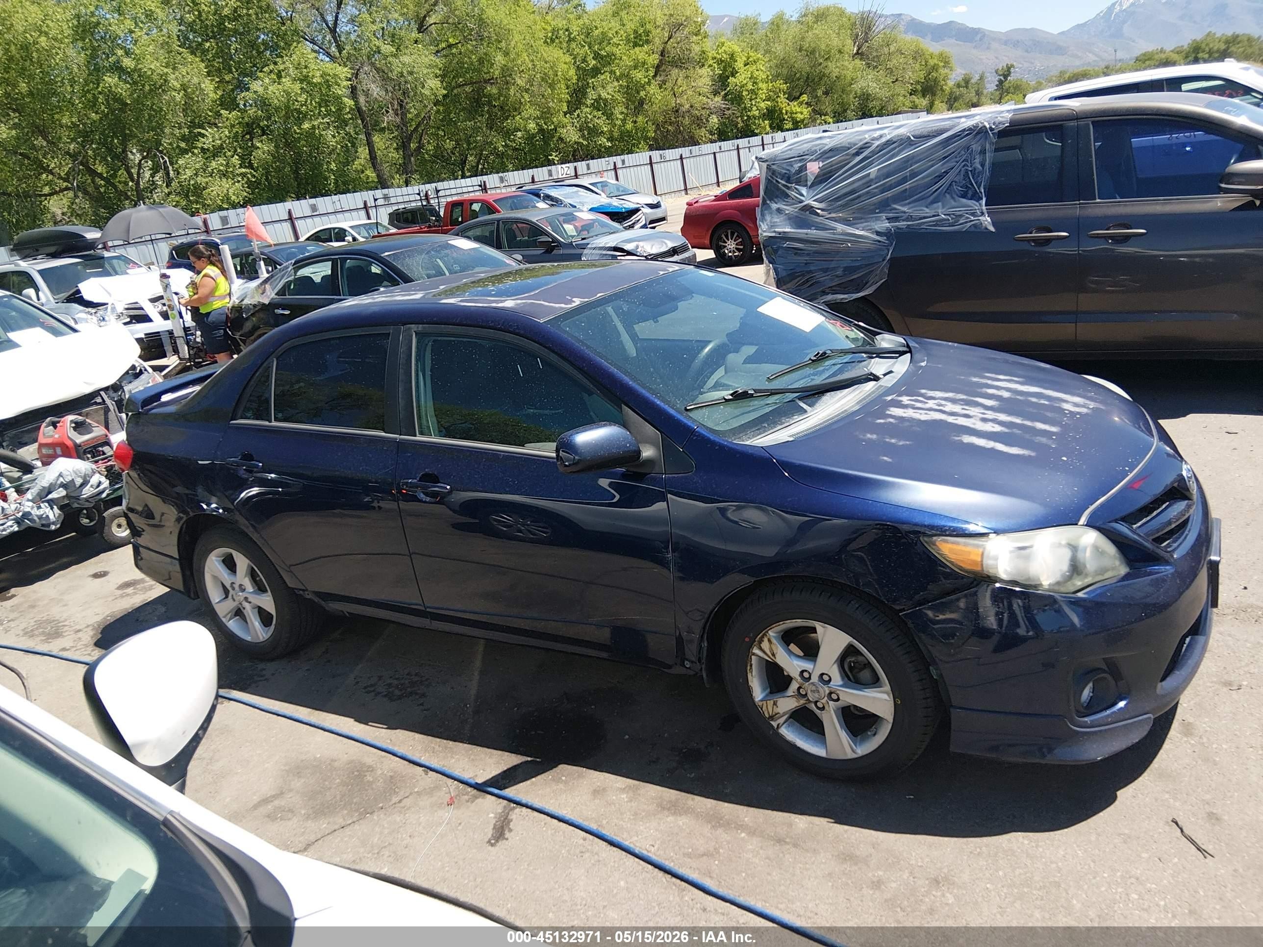 2012 Toyota Corolla S Blue vin: 2T1BU4EE3CC887869
