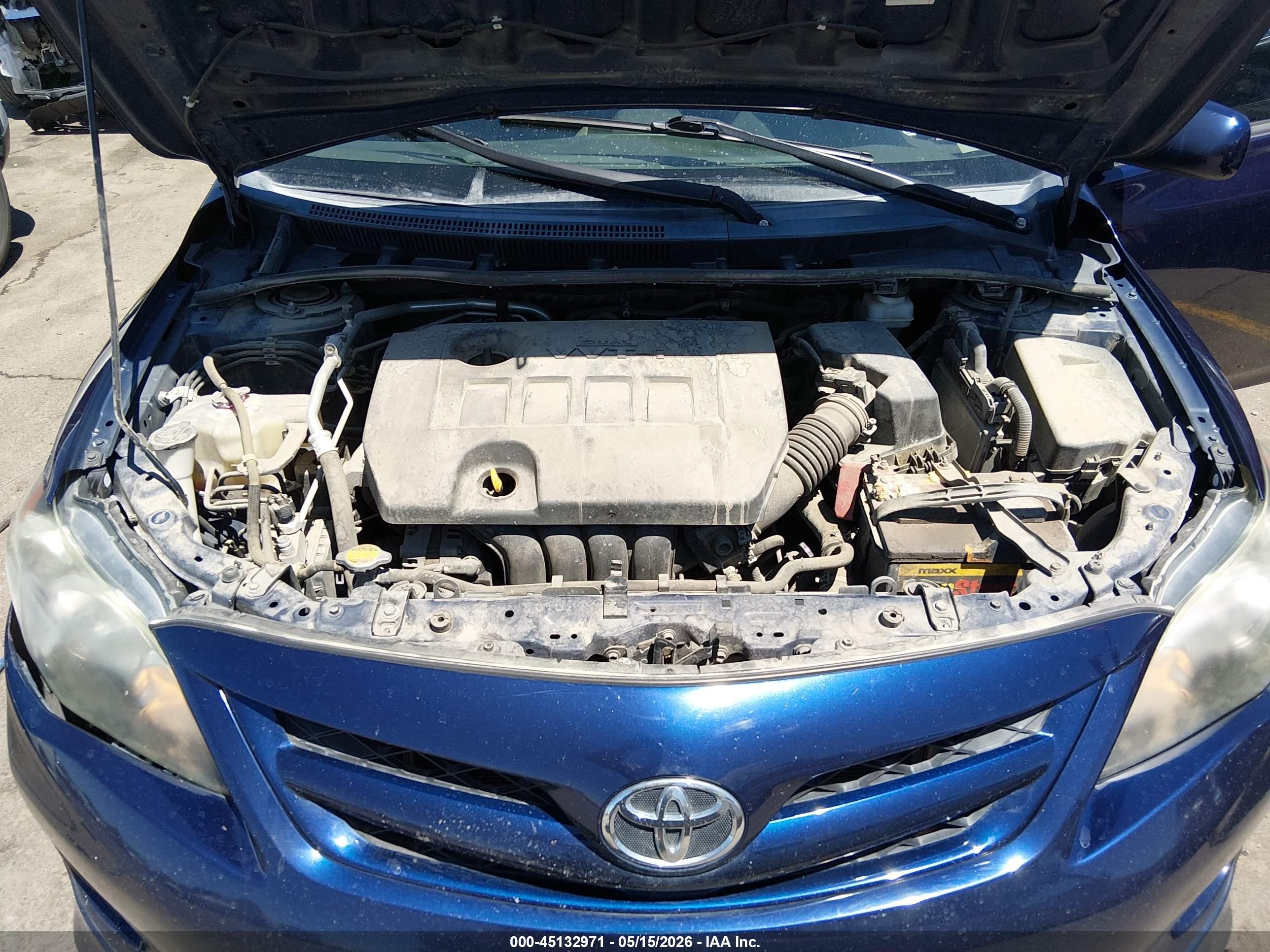 2012 Toyota Corolla S Blue vin: 2T1BU4EE3CC887869
