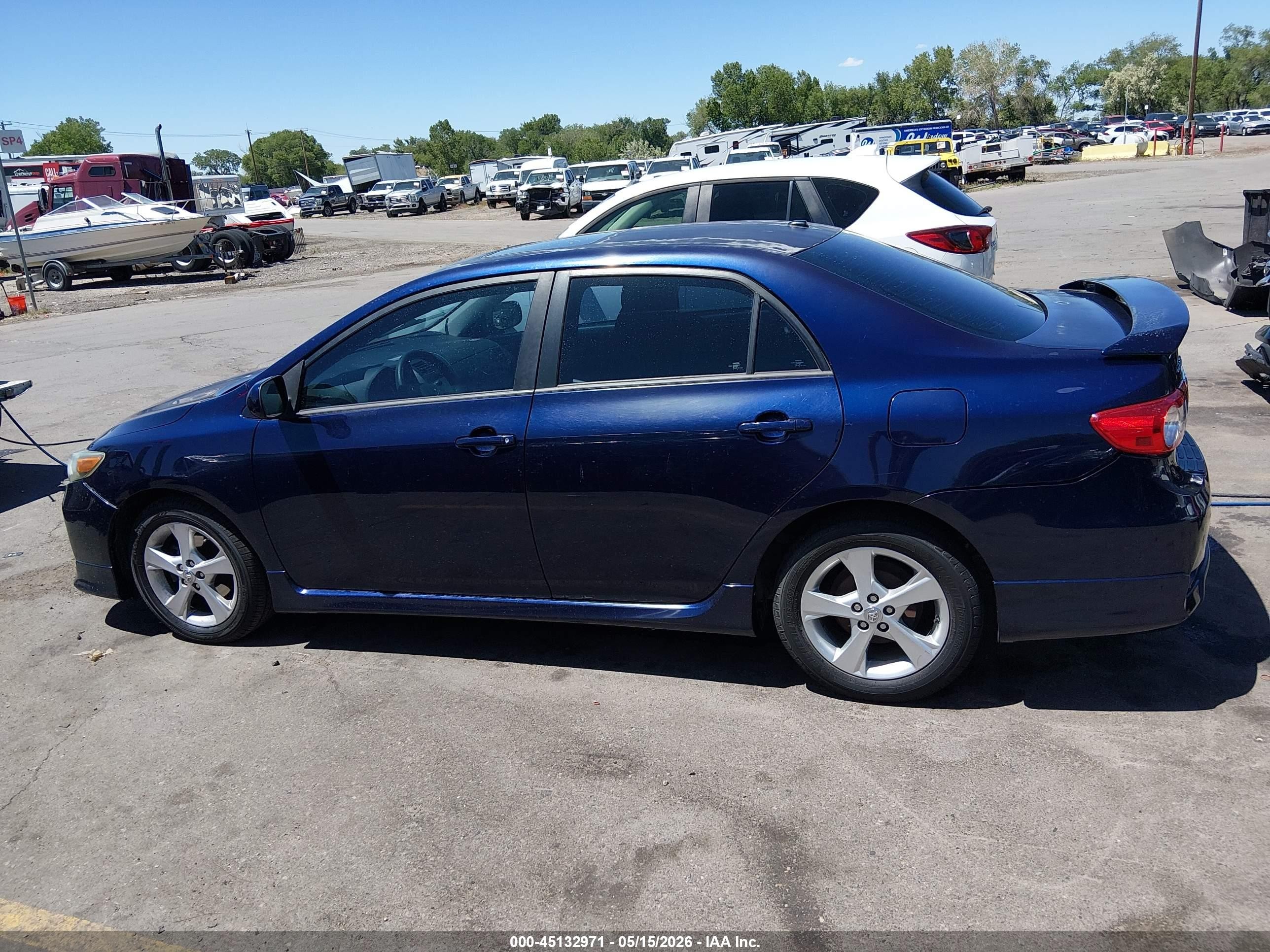 2012 Toyota Corolla S Blue vin: 2T1BU4EE3CC887869