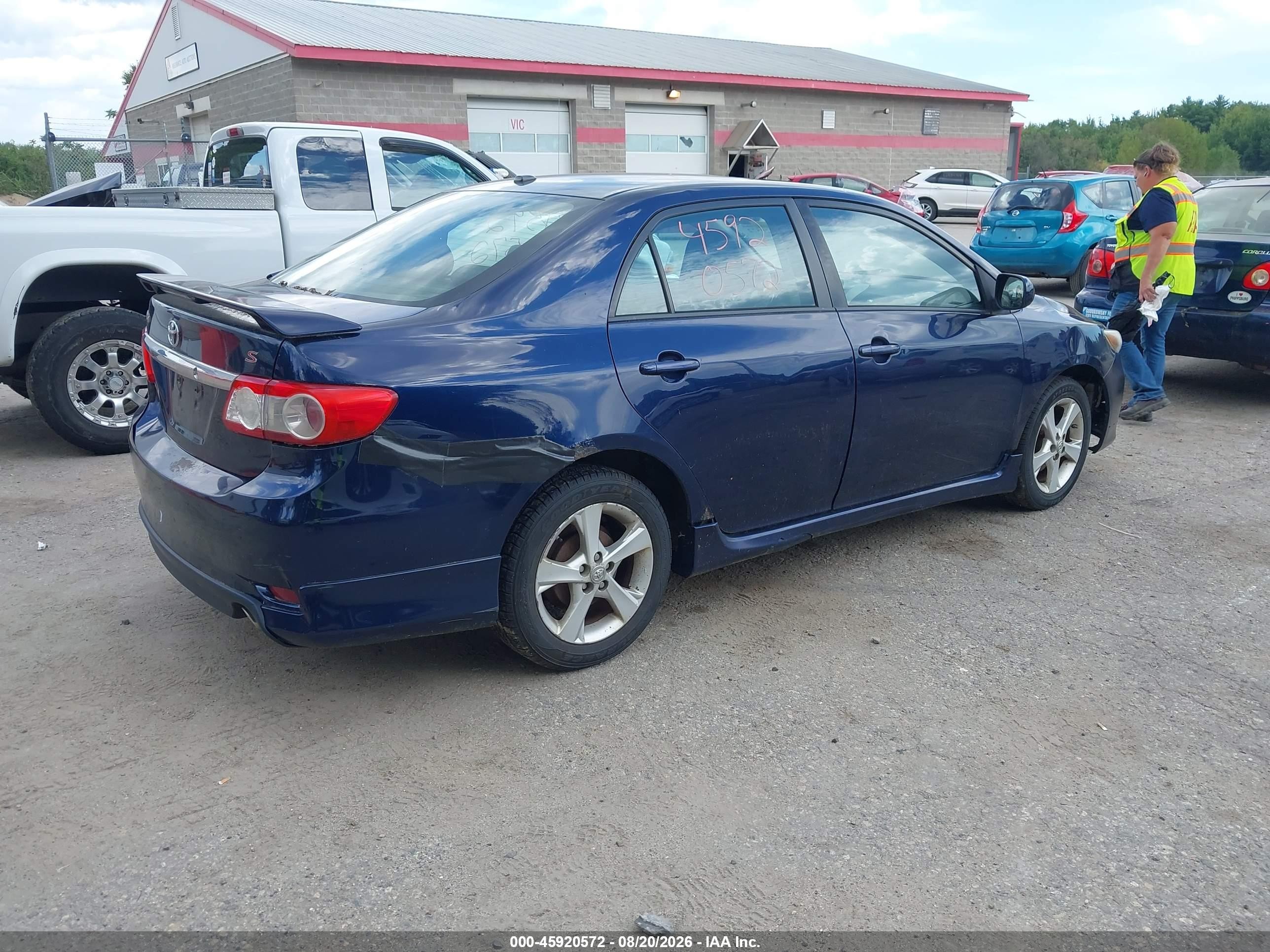 2012 Toyota Corolla S Purple vin: 2T1BU4EE3CC895597