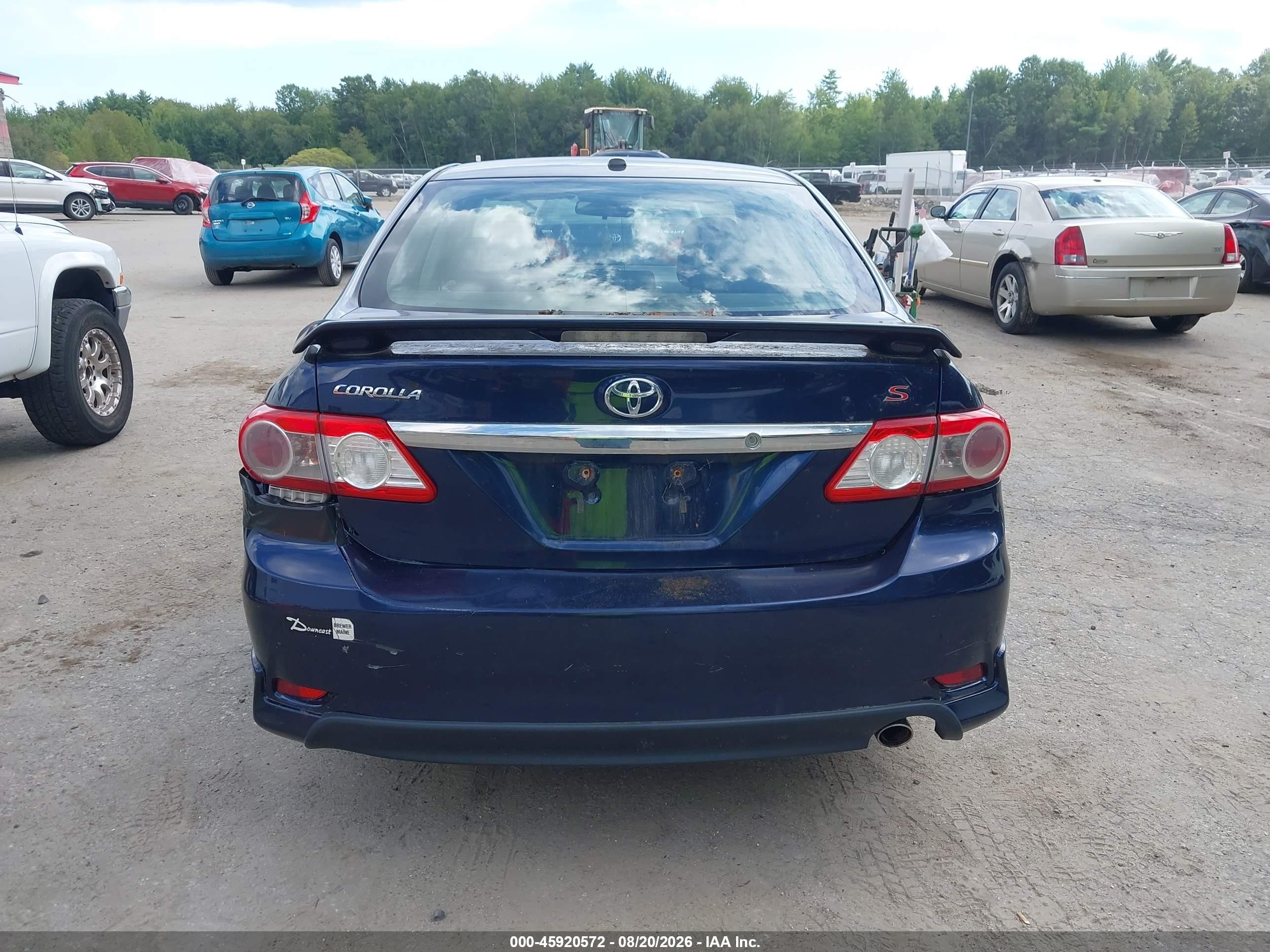 2012 Toyota Corolla S Purple vin: 2T1BU4EE3CC895597