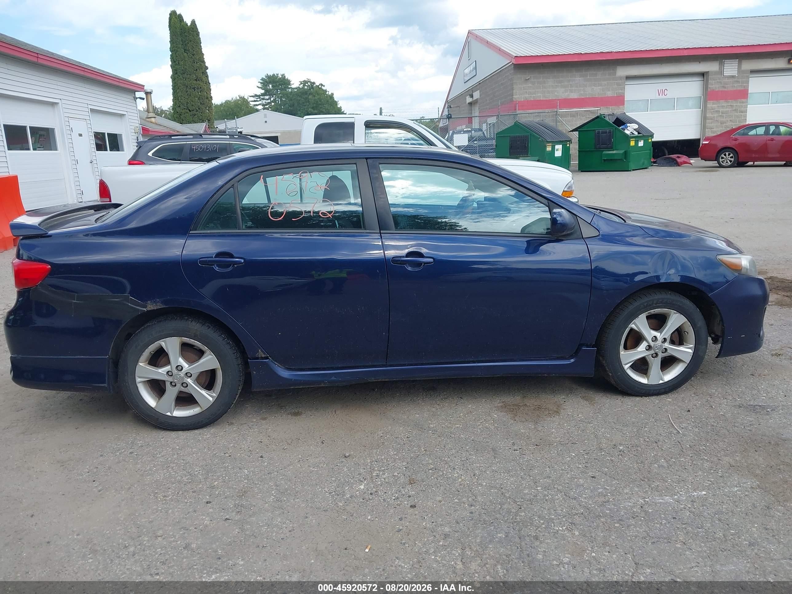 2012 Toyota Corolla S Purple vin: 2T1BU4EE3CC895597