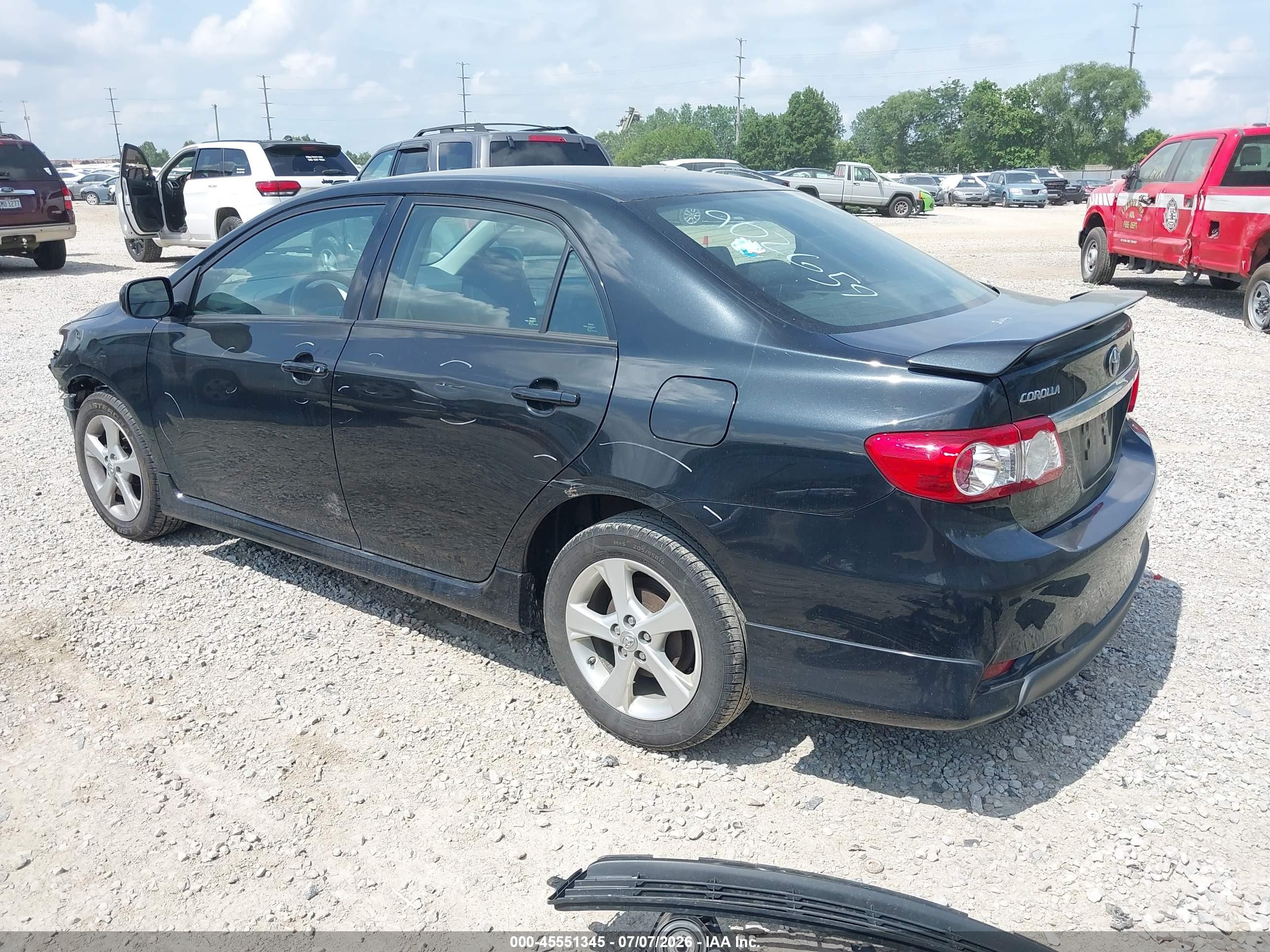 2012 Toyota Corolla S Black vin: 2T1BU4EE3CC902659