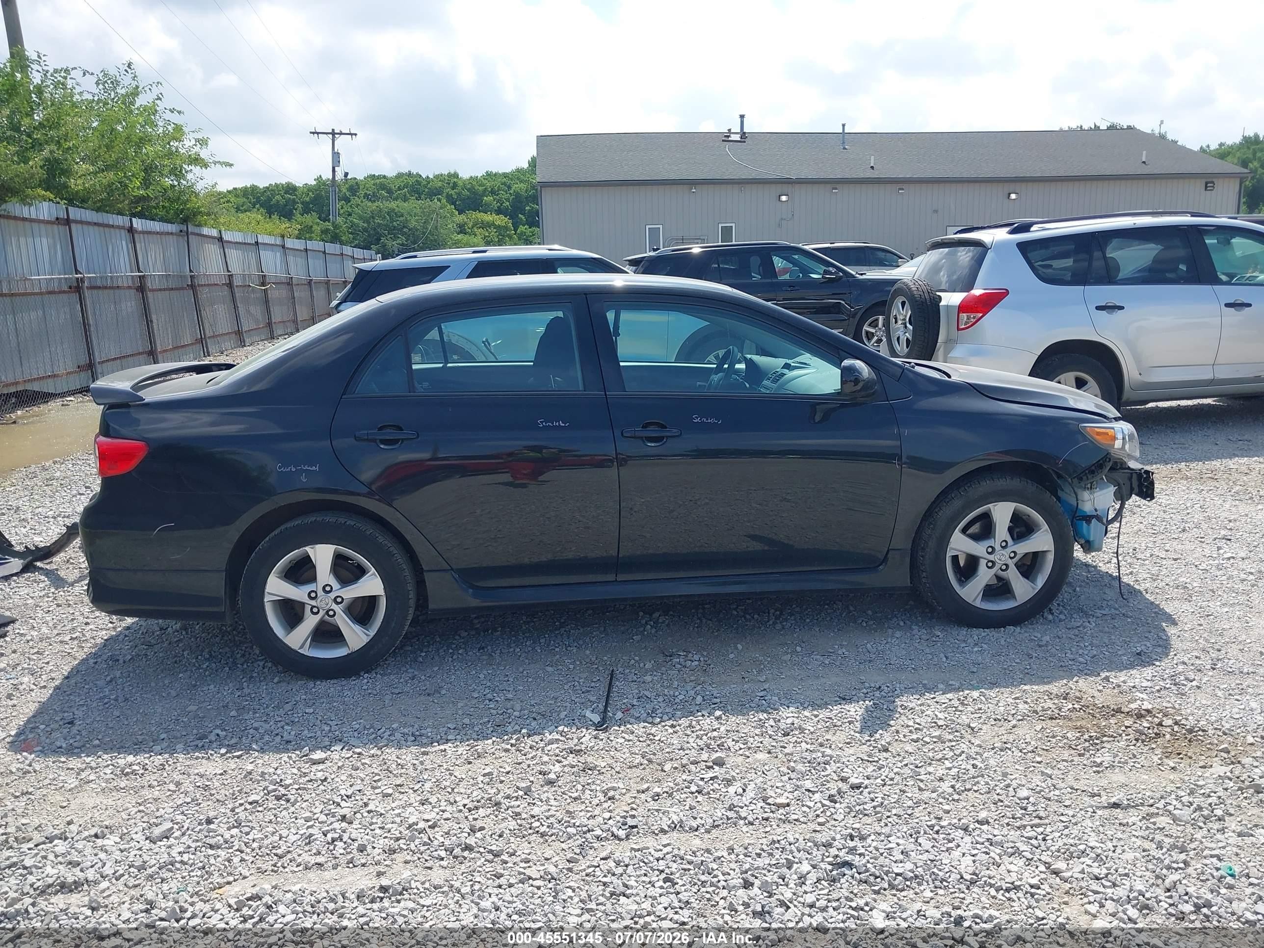 2012 Toyota Corolla S Black vin: 2T1BU4EE3CC902659