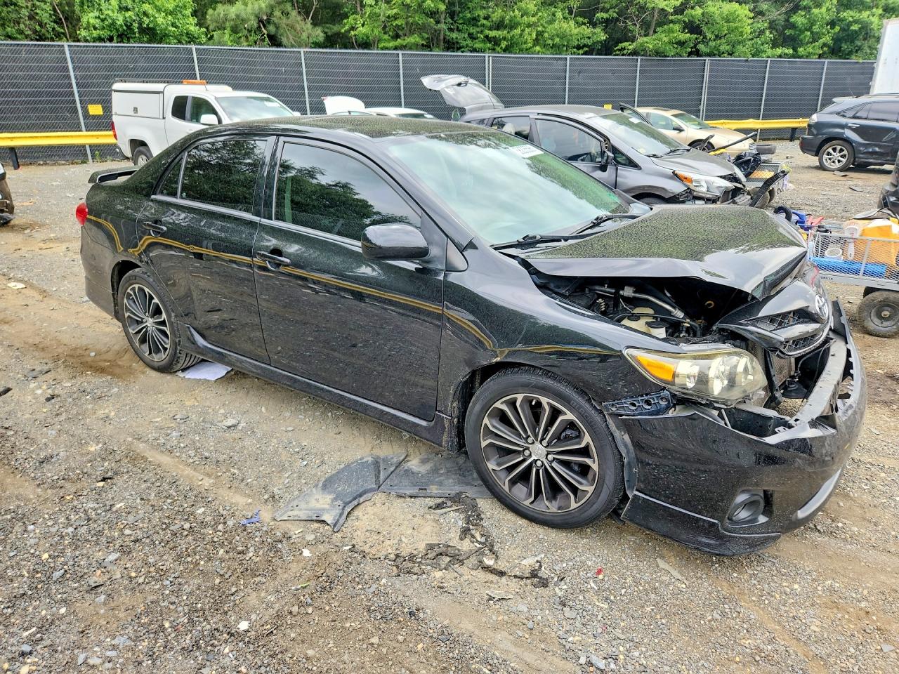 2012 Toyota Corolla S Black vin: 2T1BU4EE3CC914455
