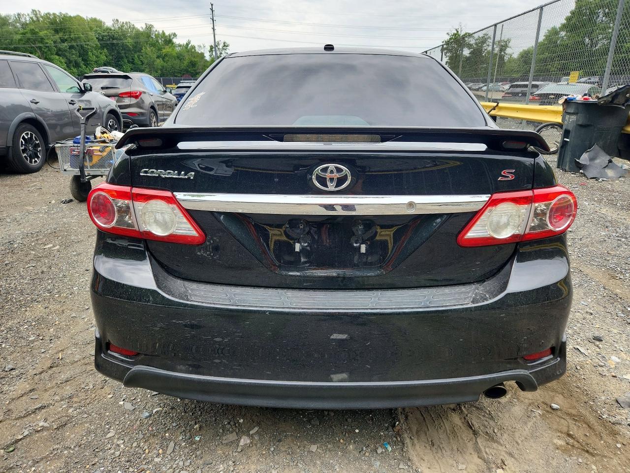 2012 Toyota Corolla S Black vin: 2T1BU4EE3CC914455